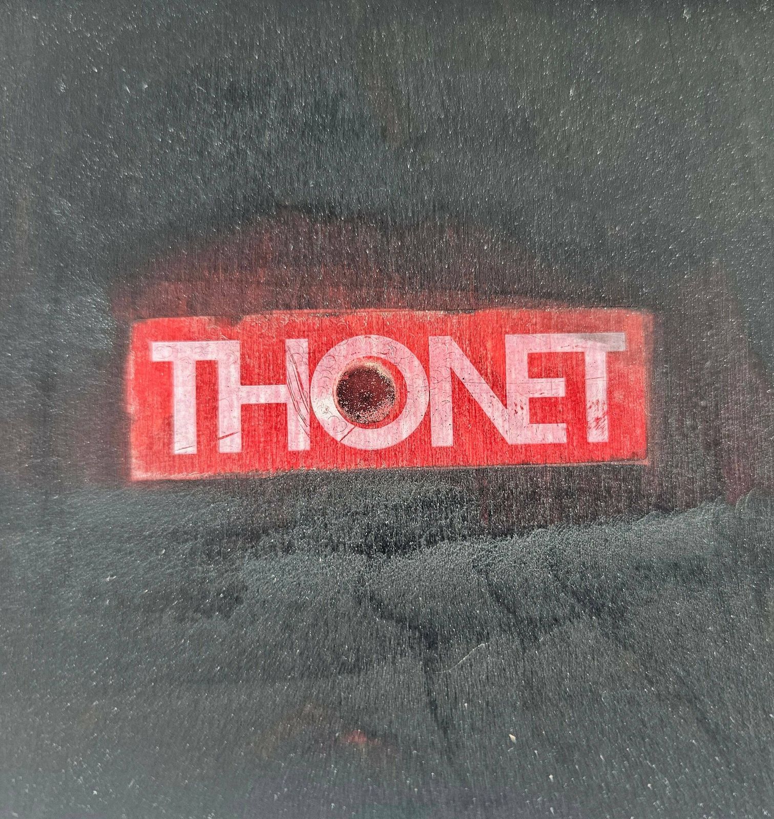 photo for sale Set Of 4 Thonet Chairs Model S320 By Wulf Schneider And Ulrich Bohme In Black // Memphis Style Thonet Chair // Made In Austria In 1984