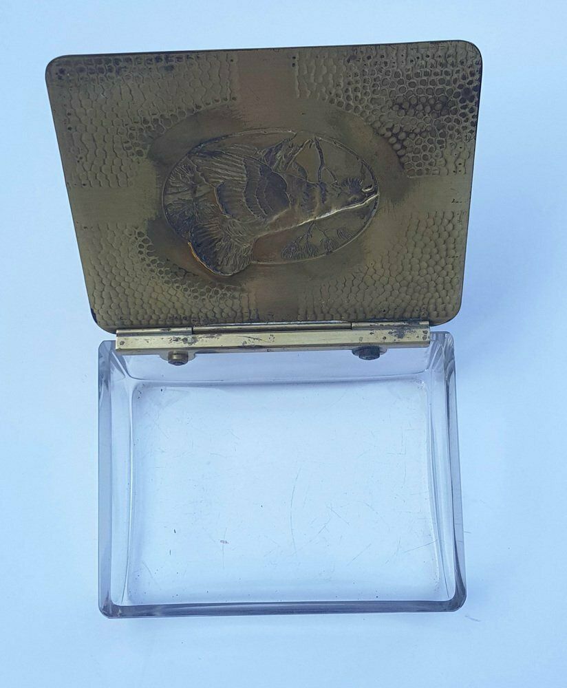 Antique Art Deco Humidor With Capercaillie Motif From Wmf photo furniture