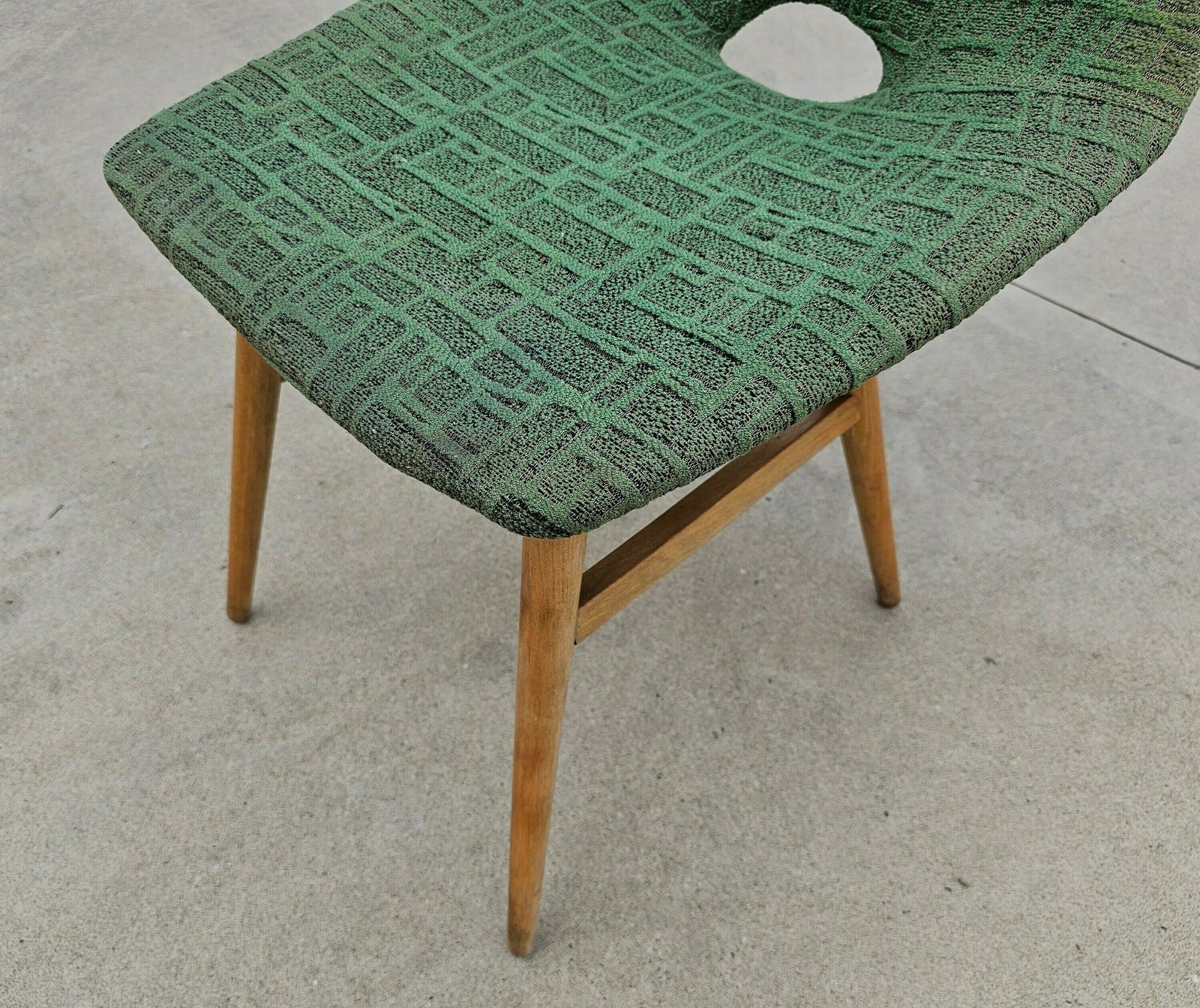 A Rare Mid Century Modern Lounge Chair By Judit Burian With Original Green Fabric // Made In Hungary In 1959 photo furniture