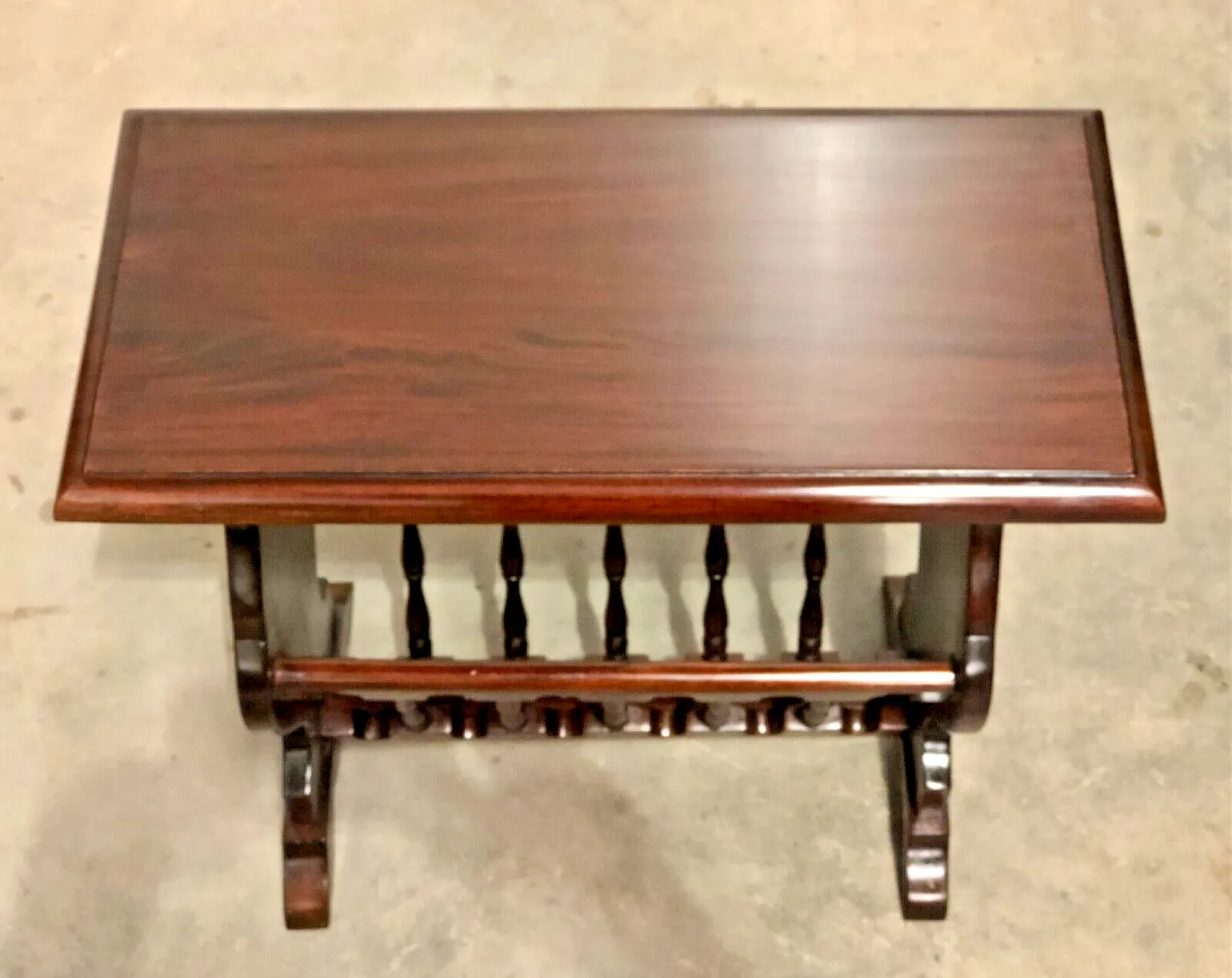 photo vinterior Two Vintage Mahogany Occasional Tables