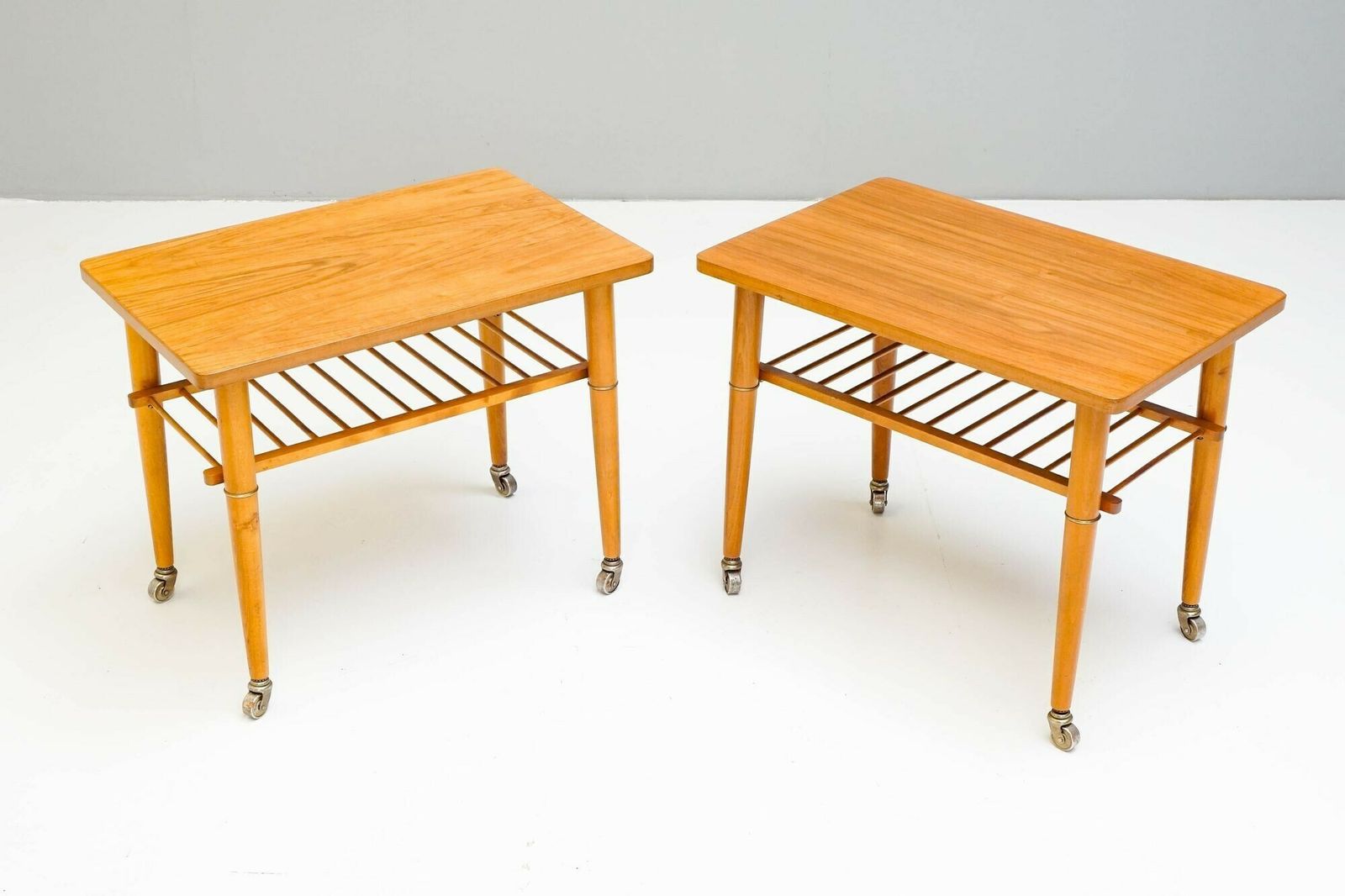 Pair Of Mid Century Swedish Occasional Side Tables