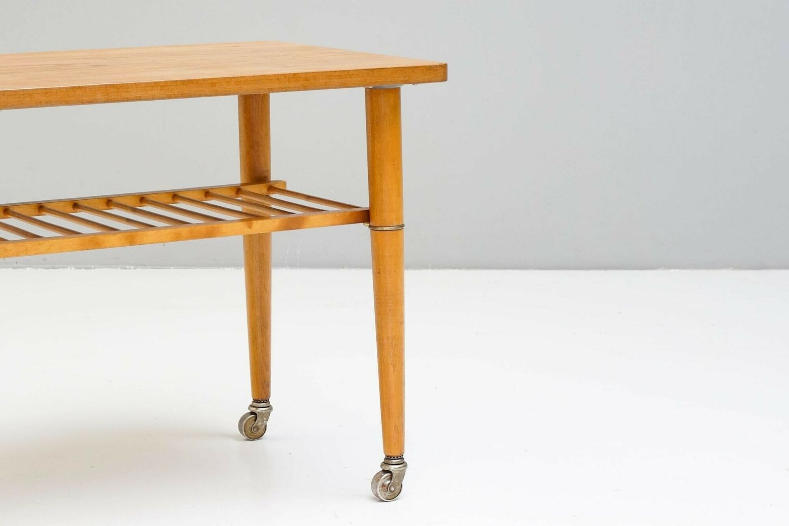 Pair Of Mid Century Swedish Occasional Side Tables photo for sale