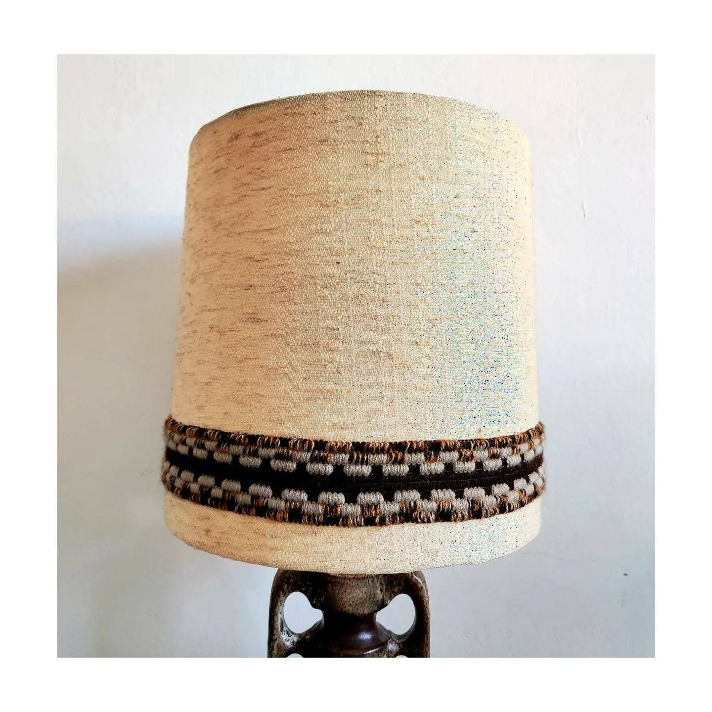 Two Mid Century Modern Fat Lava Table Lamps By Walter Gerhards // 70s Ceramics Table Lamp // Made In West Germany In 1970s photo Lighting