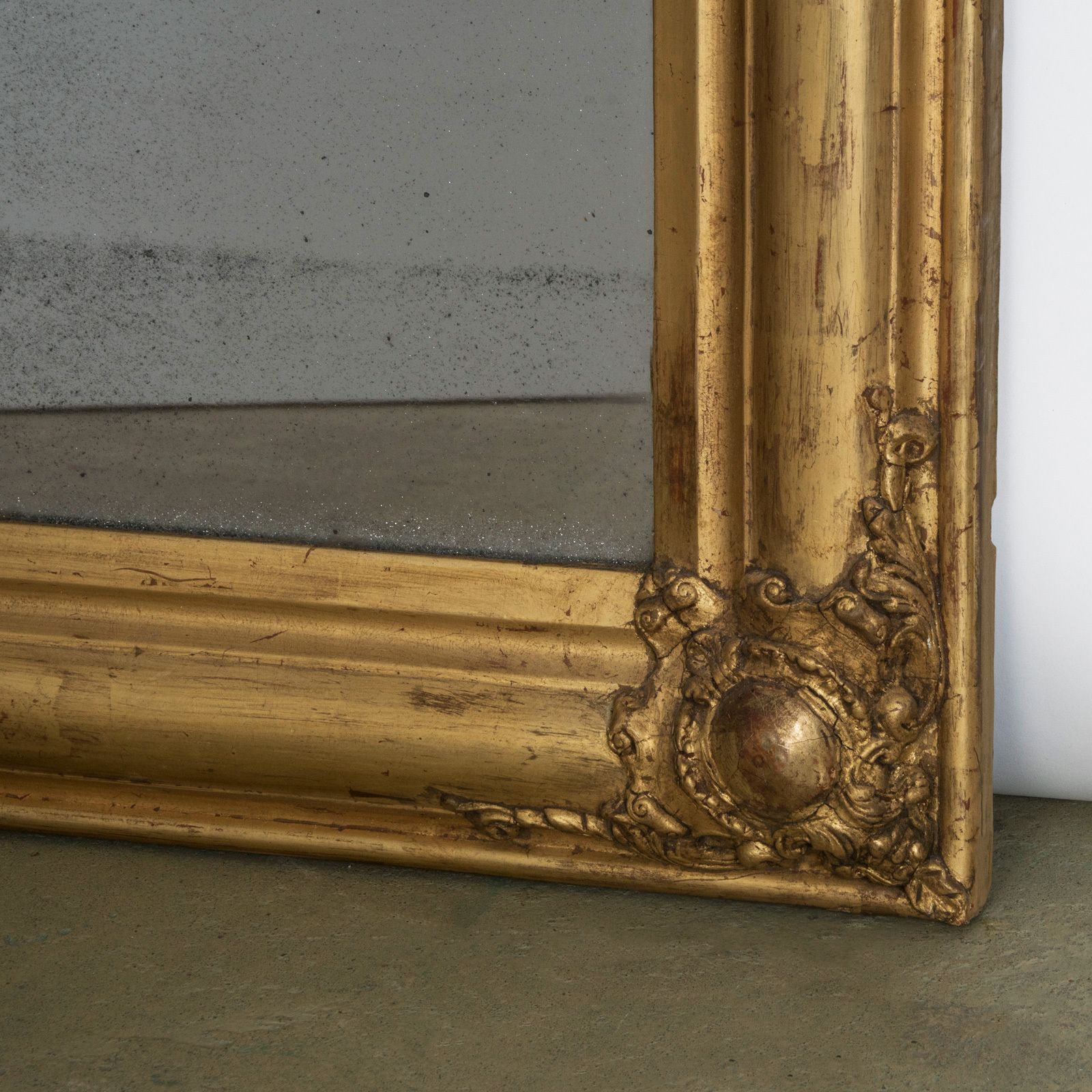 19th Century Antique French Louis Philippe Mirror With Foliage And Grape Motifs photo 2980.0