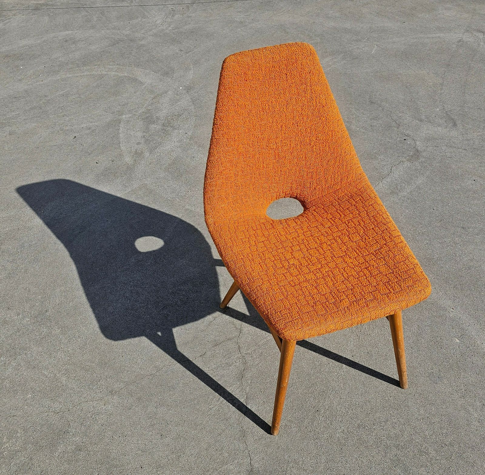 Pair Of Rare Mid Century Modern Lounge Chairs By Judit Burian With Original Fabric // Made In Hungary In 1959 photo furniture