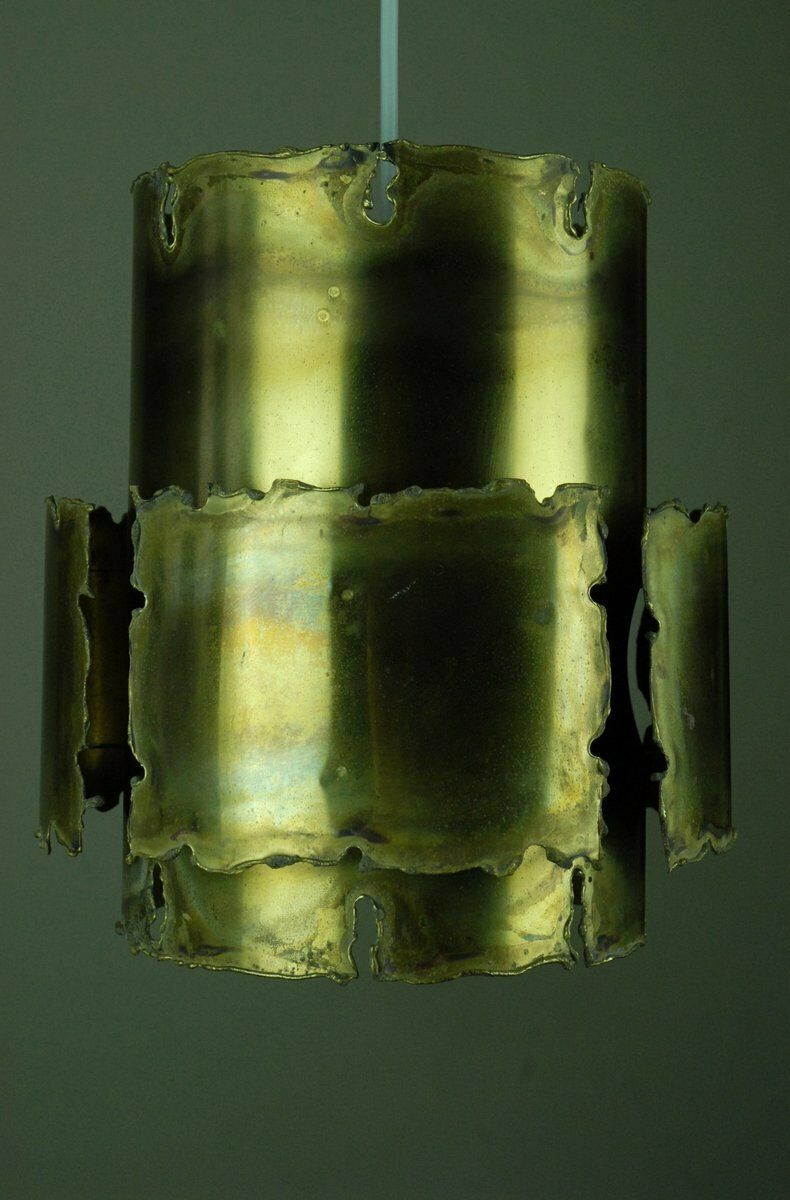Danish Brass Pendant Lamp By Svend Aage Holm Sørensen For Thea Metal, 1960s. photo vinterior