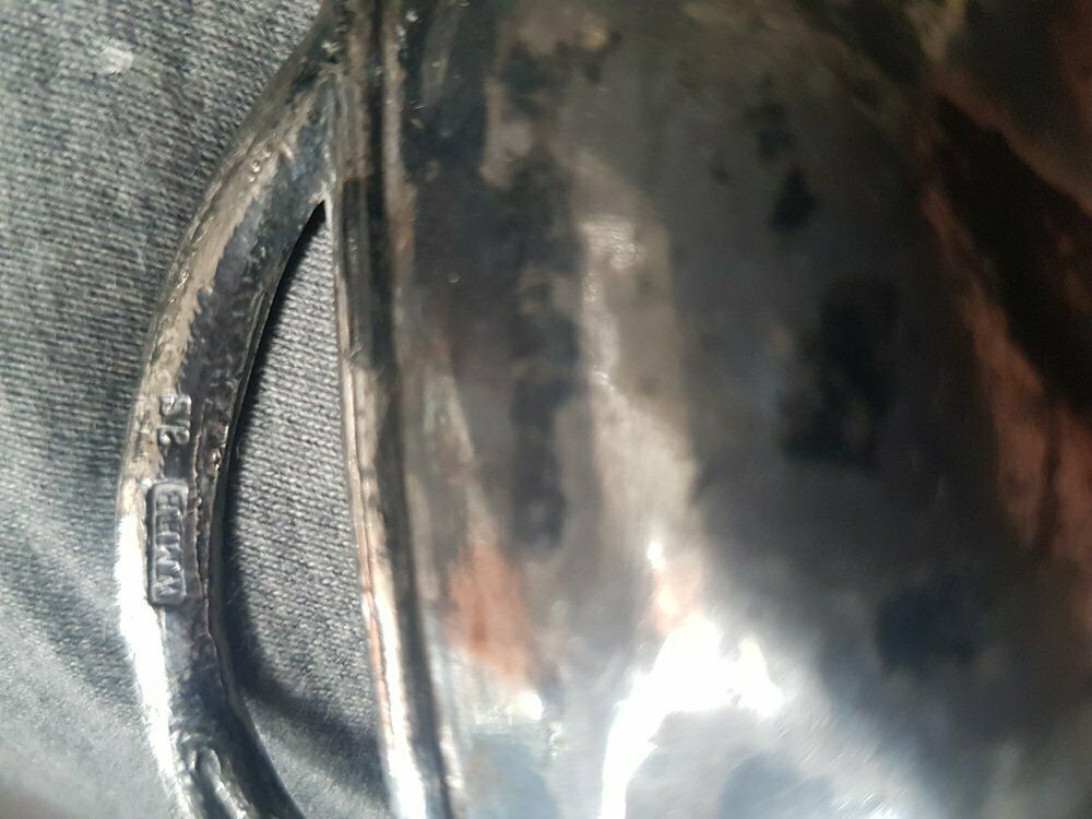 Antique Art Nouveau Tin Bowl With Bird Motif From Wmf photo for sale