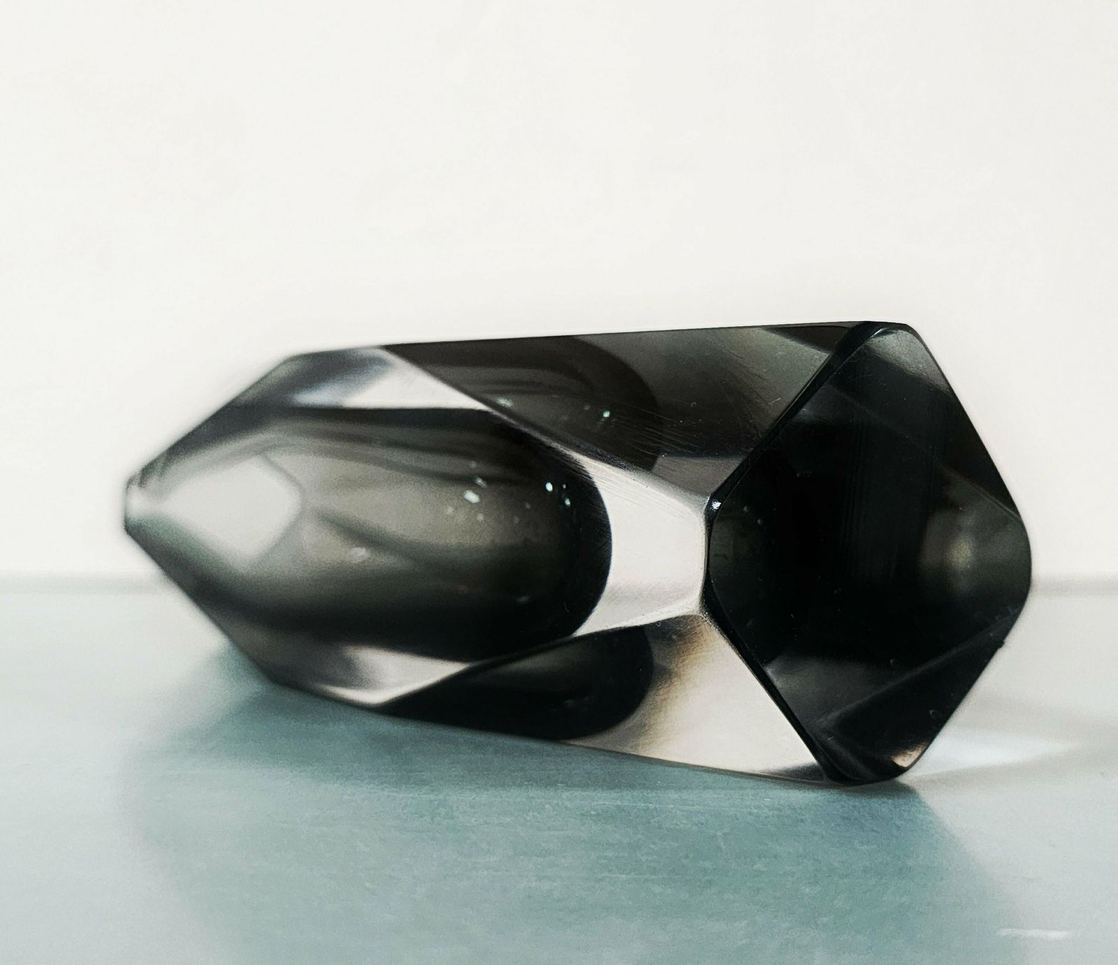 Mid Century Modern Sommerso Vase By Flavio Poli // Gray Murano Glass Vase // Made In Italy In 1960s photo furniture