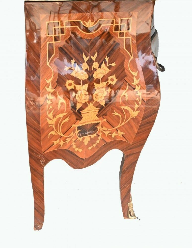 photo furniture Bombe Chest Of Drawers Empire Commode Marquetry Inlay