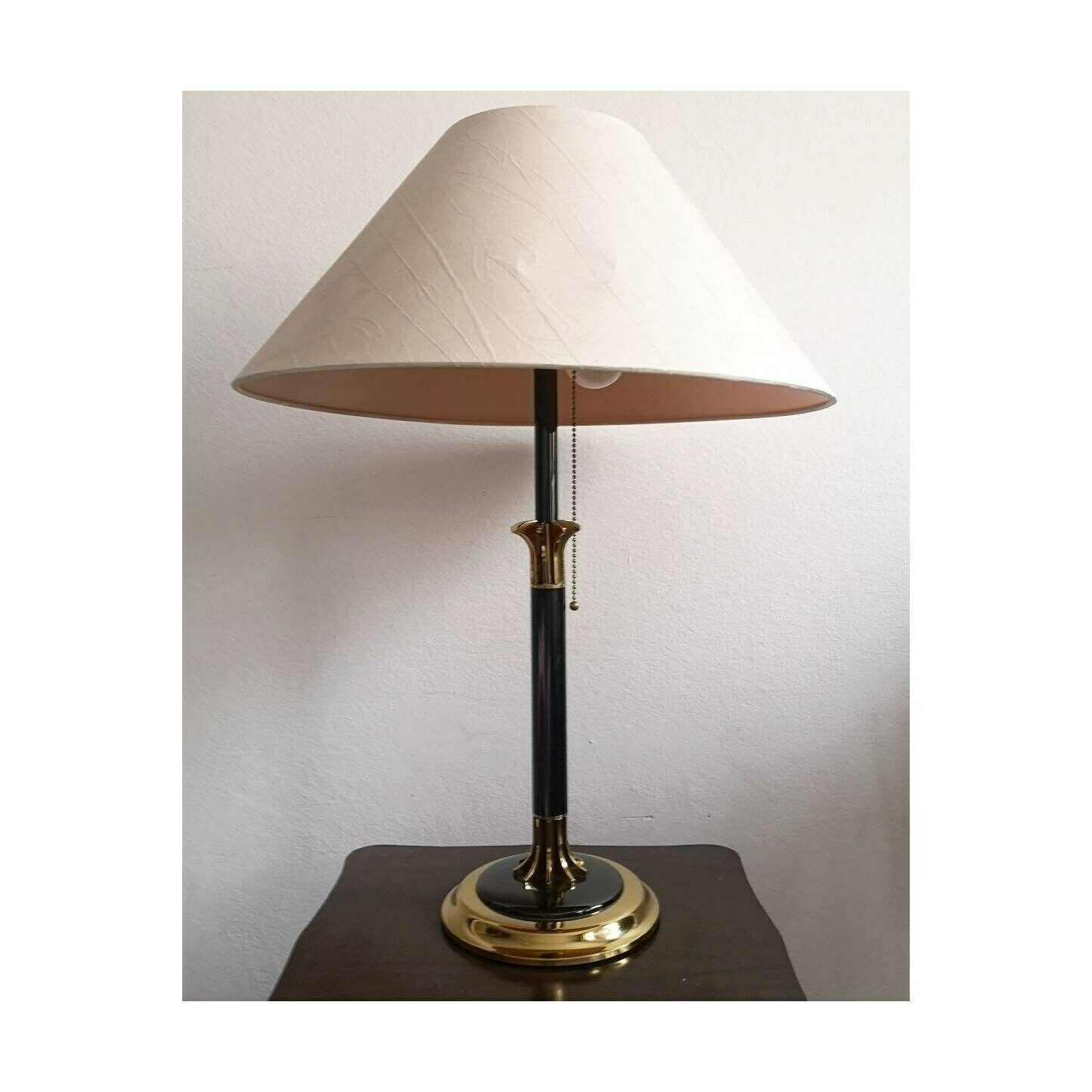 Hollywood Regency Desk Lamp // Brass Lamp // Sculptural Lamp // Made In Italy In 1960s photo furniture