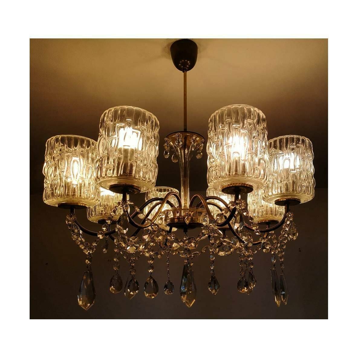 Mid Century Modern Crystal Chandelier By Rupert Nikoll // Vintage Crystal Chandelier // Luxurious Crystal Chandelier // Made In Austria