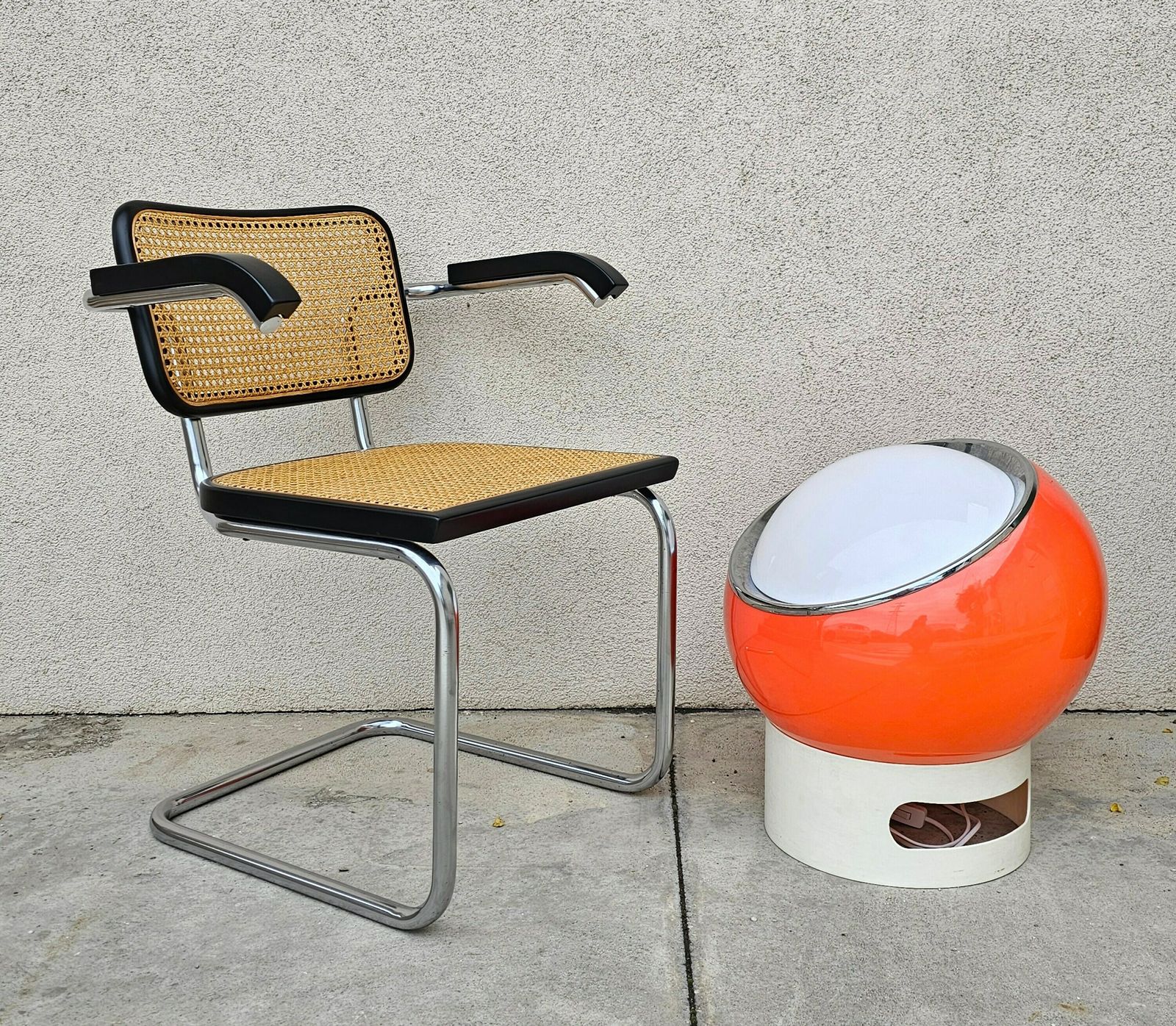 Very Rare Orange Clan Lamp By 6g Studios For Harvey Guzzini / Guzzini Lamp For Meblo / Guzzini Clan Lamp / Made In Yugoslavia In 1970s photo 5200.0