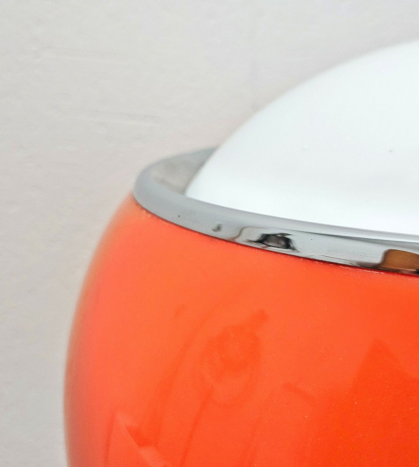 Very Rare Orange Clan Lamp By 6g Studios For Harvey Guzzini / Guzzini Lamp For Meblo / Guzzini Clan Lamp / Made In Yugoslavia In 1970s photo vinterior