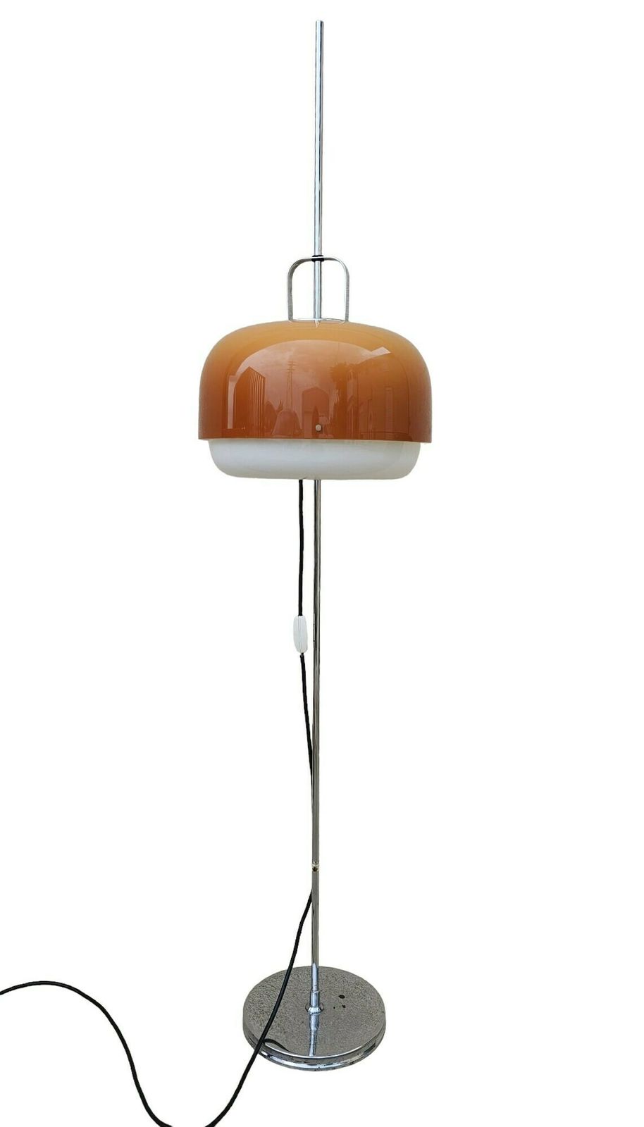 Rare Guzzini Floor Lamp Model Medusa In Cappuccino Color / Luigi Massoni For Guzzini Floor Lamp // Guzzini Medusa Lamp // Made In Yugoslavia