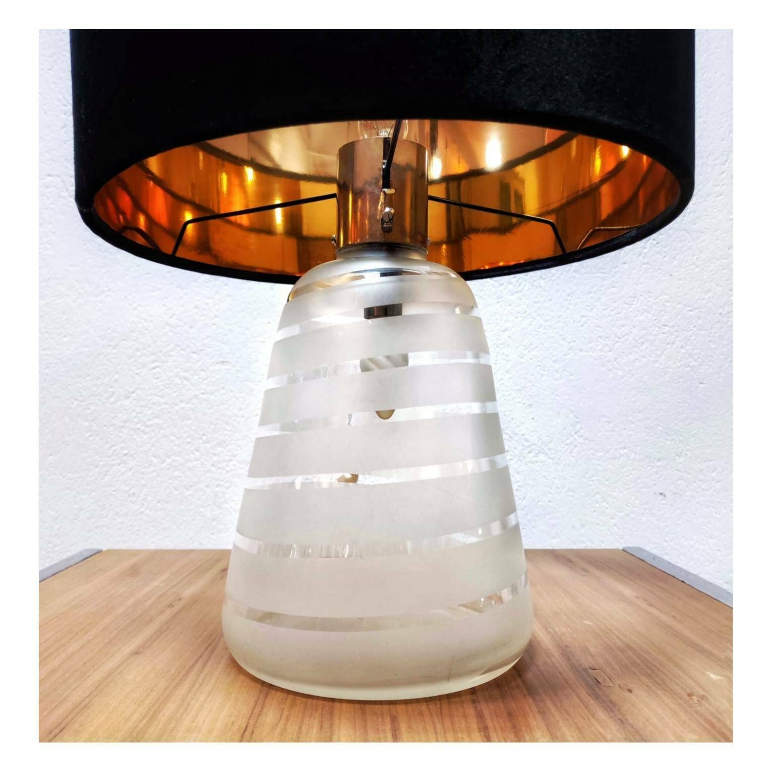 Mid Century Modern Table Lamp By Carlo Nason (Attrb) // Murano Glass Table Lamp // Made In Italy In 1960s photo Lighting