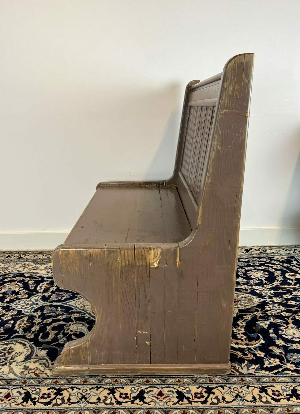 Brocante Set Of Table And Bench, 1960's photo vinterior