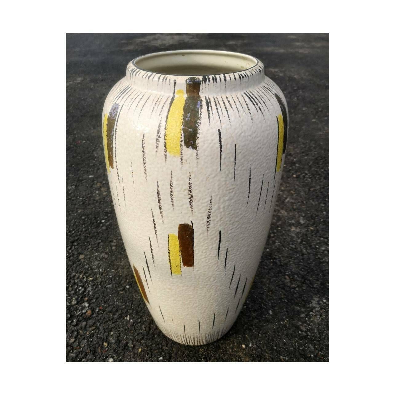 Gorgeous Xxl West German Pottery Vase // Fine Art Ceramic Vase By Bay Keramik // Made In West Germany In 1970s