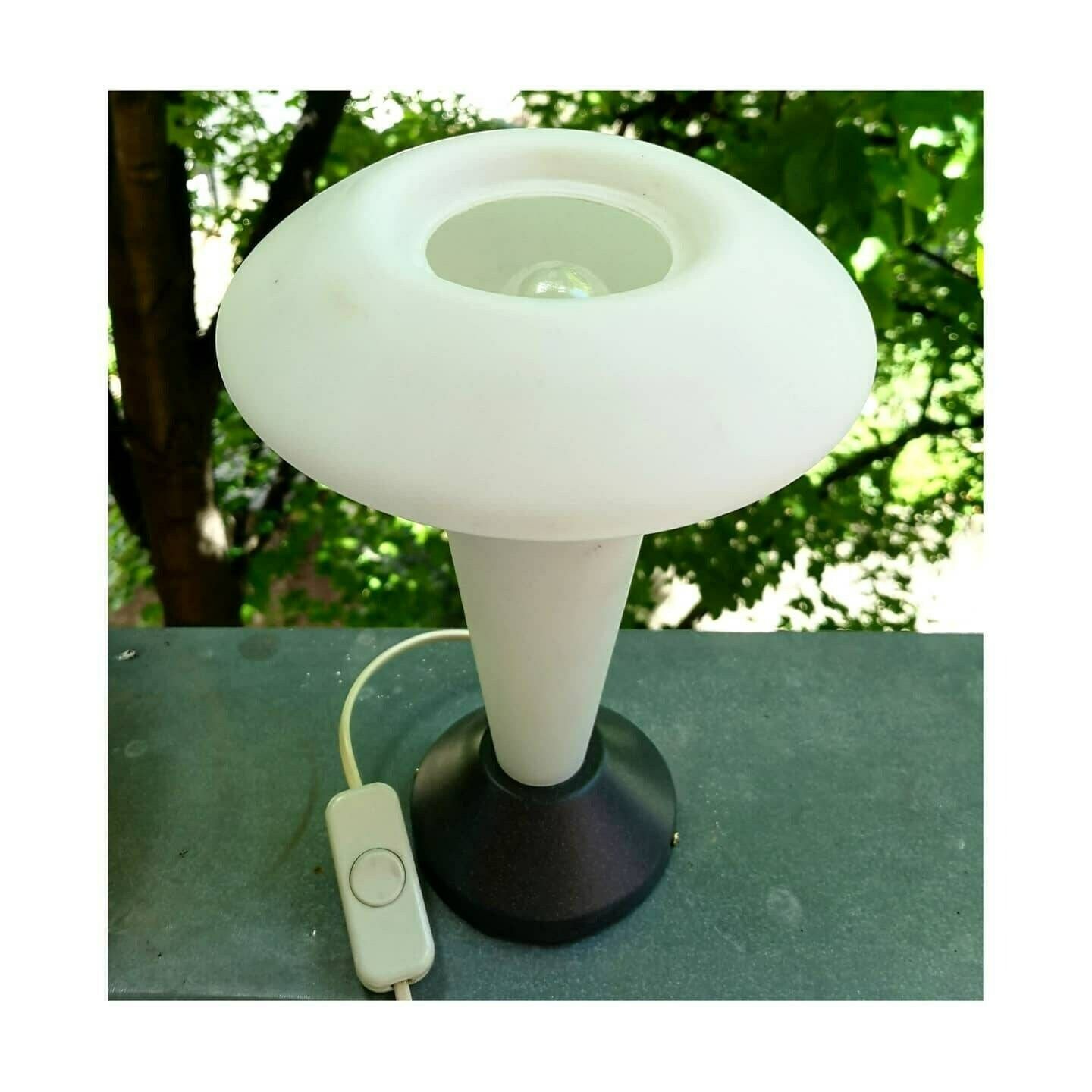 Vintage Opaline Glass Lamp By Esben Klint For Holmegaard // Opaline Glass Lamp // Holmegaard Glass Lamp // Made In Denmark In 1950s photo 380.0