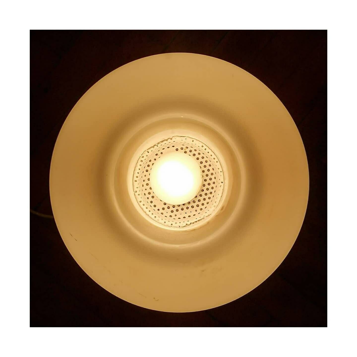 Vintage Opaline Glass Lamp By Esben Klint For Holmegaard // Opaline Glass Lamp // Holmegaard Glass Lamp // Made In Denmark In 1950s photo vinterior