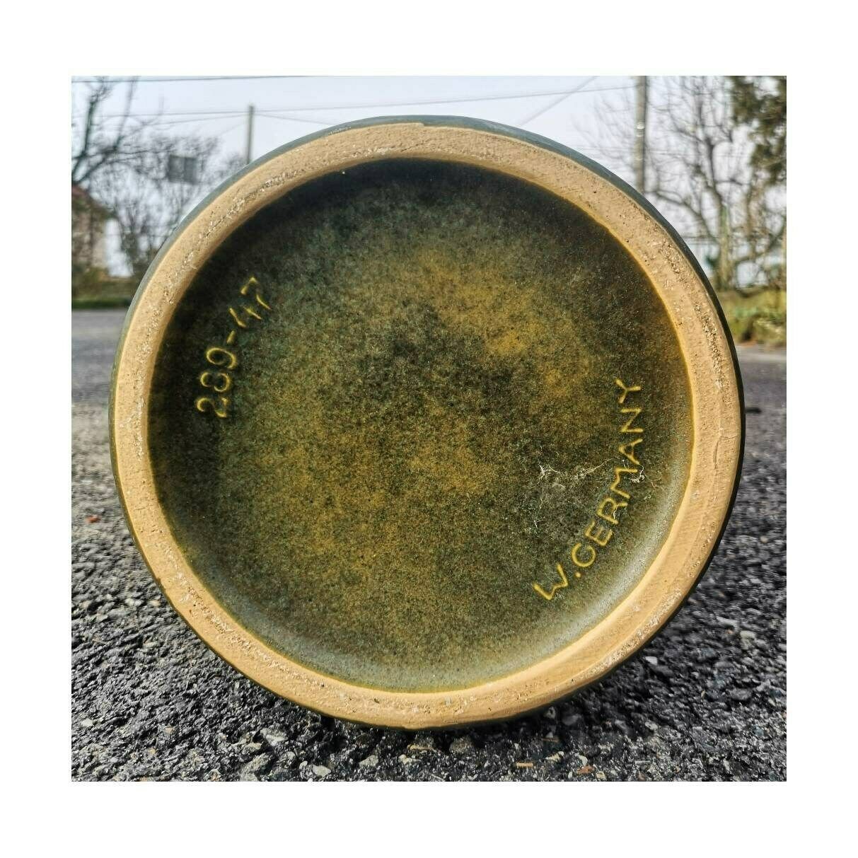 Xxl German Mid Century Modern Ceramic Vase // West German Pottery Vase By Scheurich // Made In West Germany In 1970s photo Home Decor