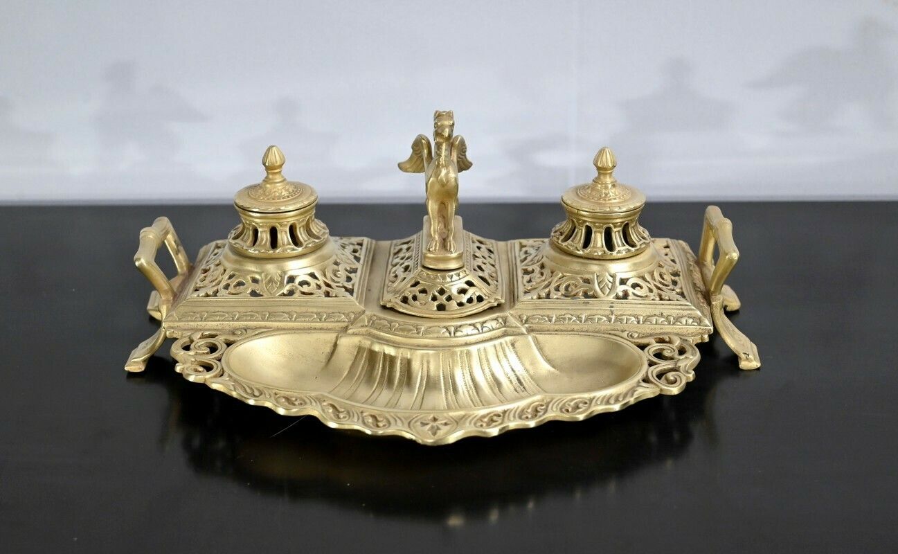 Gilt Bronze Inkwell – Late 19th Century