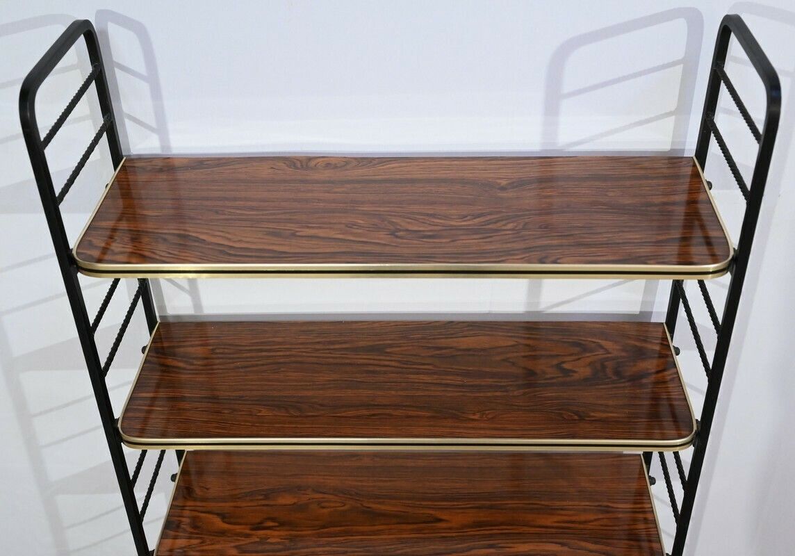 Pair Of Metal And Laminate Shelves – 1950 photo vinterior