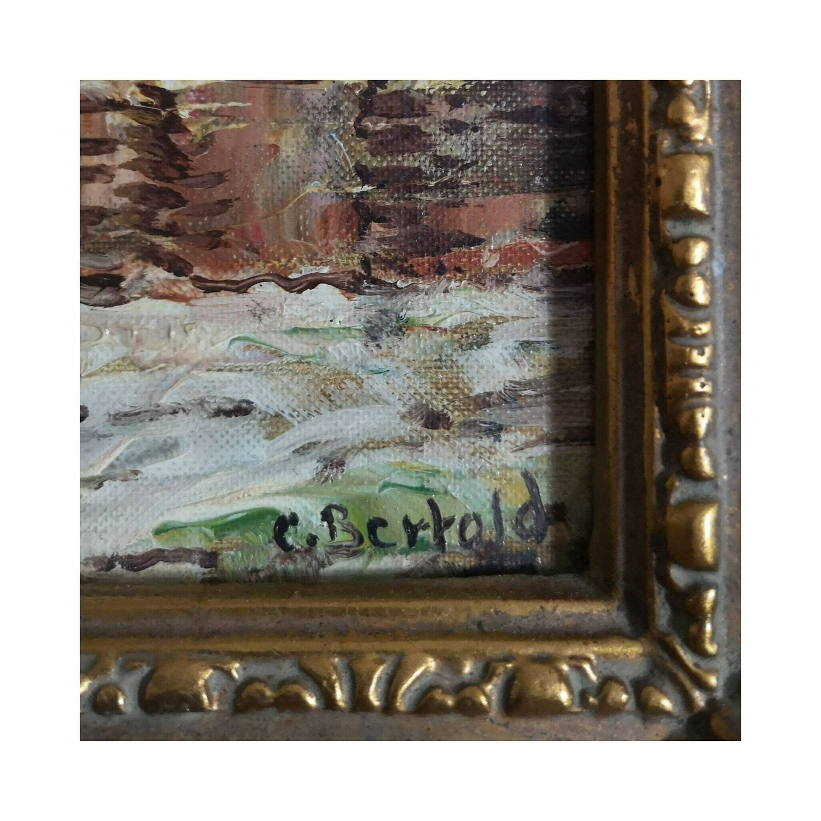 Schilderij van Carl Bertold, Zwitsers kunstenaar, Dusseldorf School, Zwitsers landschap, olieverf op doek photo for sale