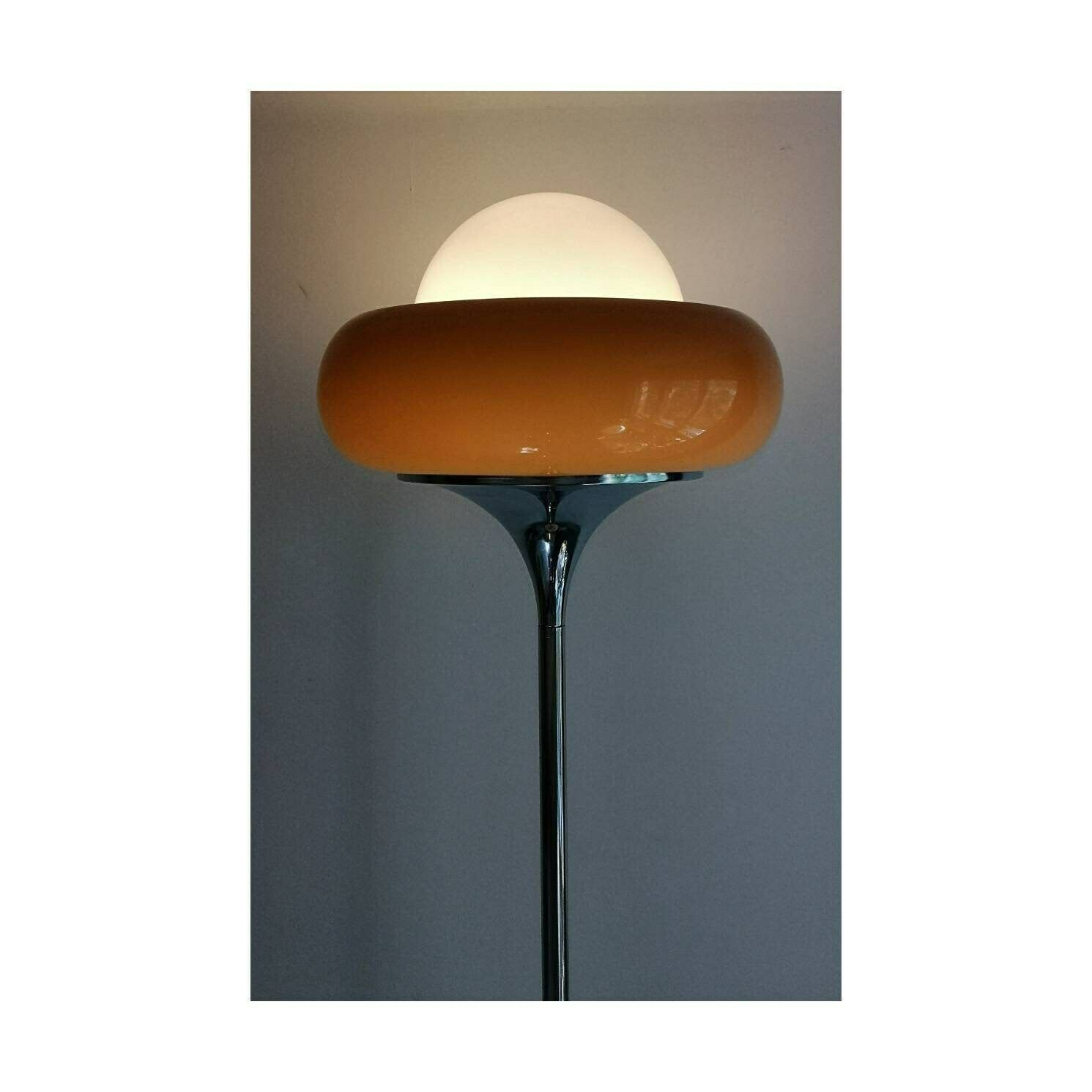 Large Tulip Floor Lamp By Harvey Guzzini Studio // Guzzini Floor Lamp // Guzzini For Meblo // Made In Yugoslavia photo furniture