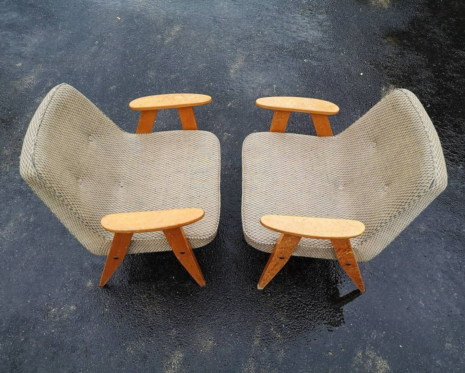 Vintage Fauteuil van Josef Chierowski, Mid-Century Modern Fauteuils in Ongerestaureerde Staat, Made In Poland photo Meubels