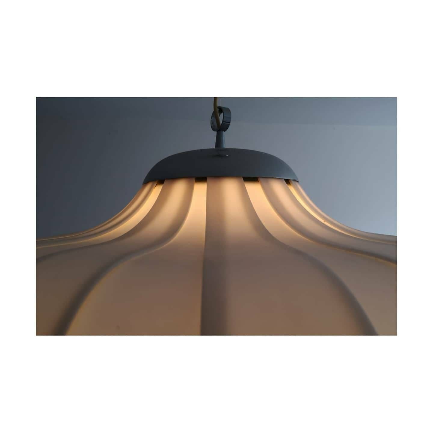 1970s Space Age Pendant Light By Meblo Guzzini Cooperation // Large Space Age Chandelier // Made In Yugoslavia photo vinterior