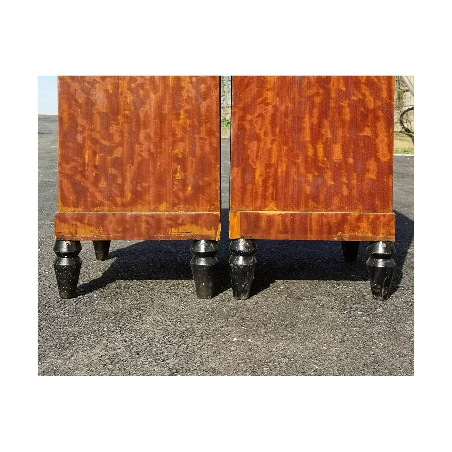 photo for sale A Pair Of Early 20th Century  Antique Bed Nightstands // Vintage Bedside Tables // Made In France