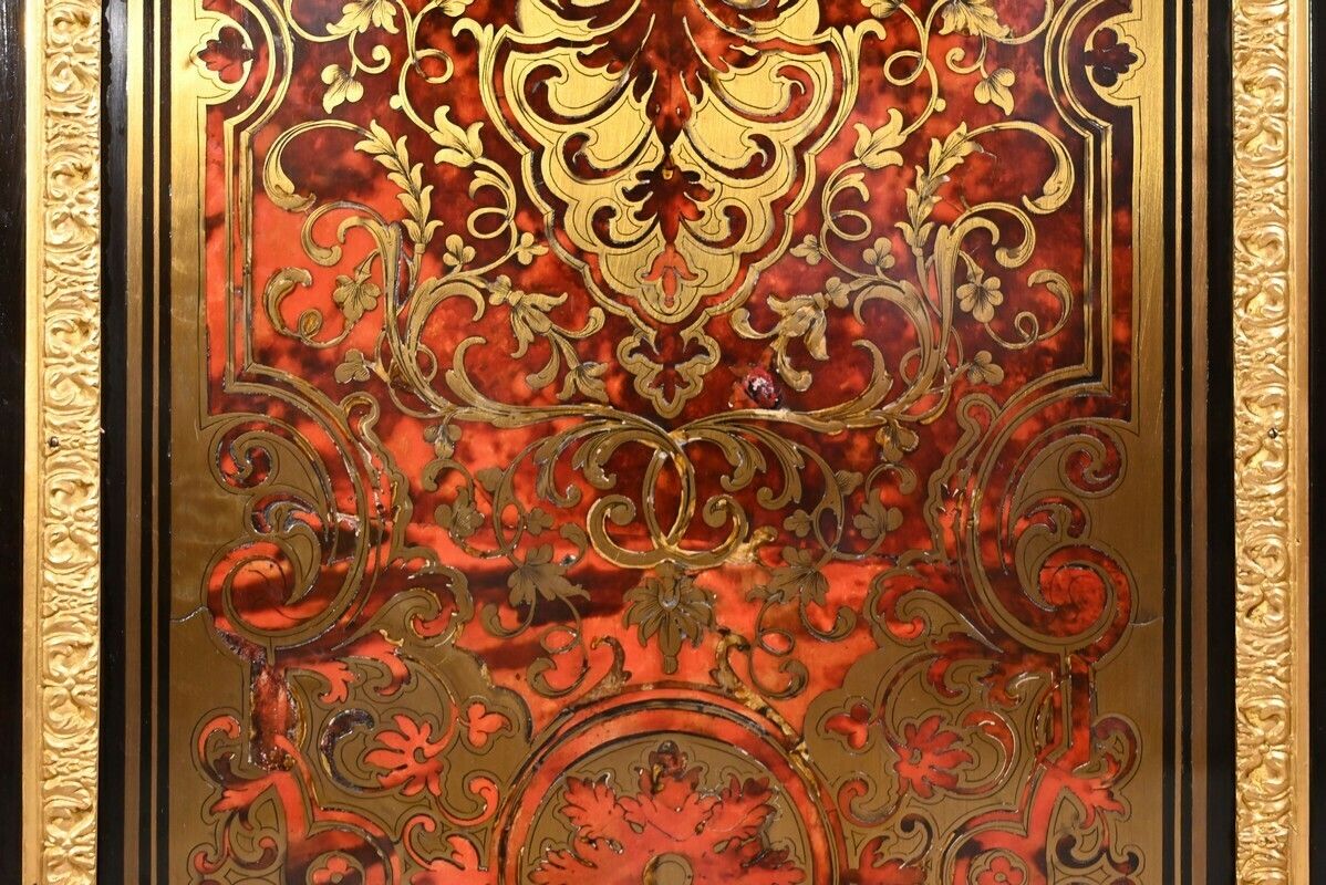 photo buy Blackened Pear Wood Support Unit, Boulle Spirit, Napoleon III Period – Mid 19th Century