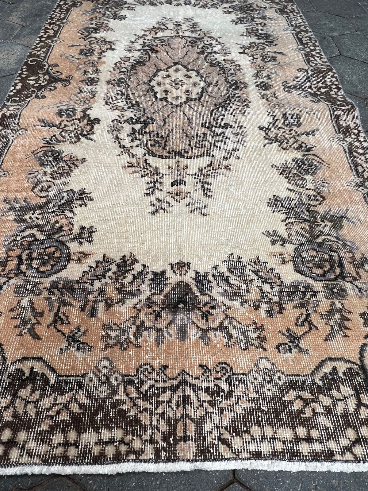 Brown And Pink Vintage Yuruk Carpet 112 X 207 Cm – Brown And Pink Vintage Yuruk Carpet 112 X 207 Cm, 1960's photo buy