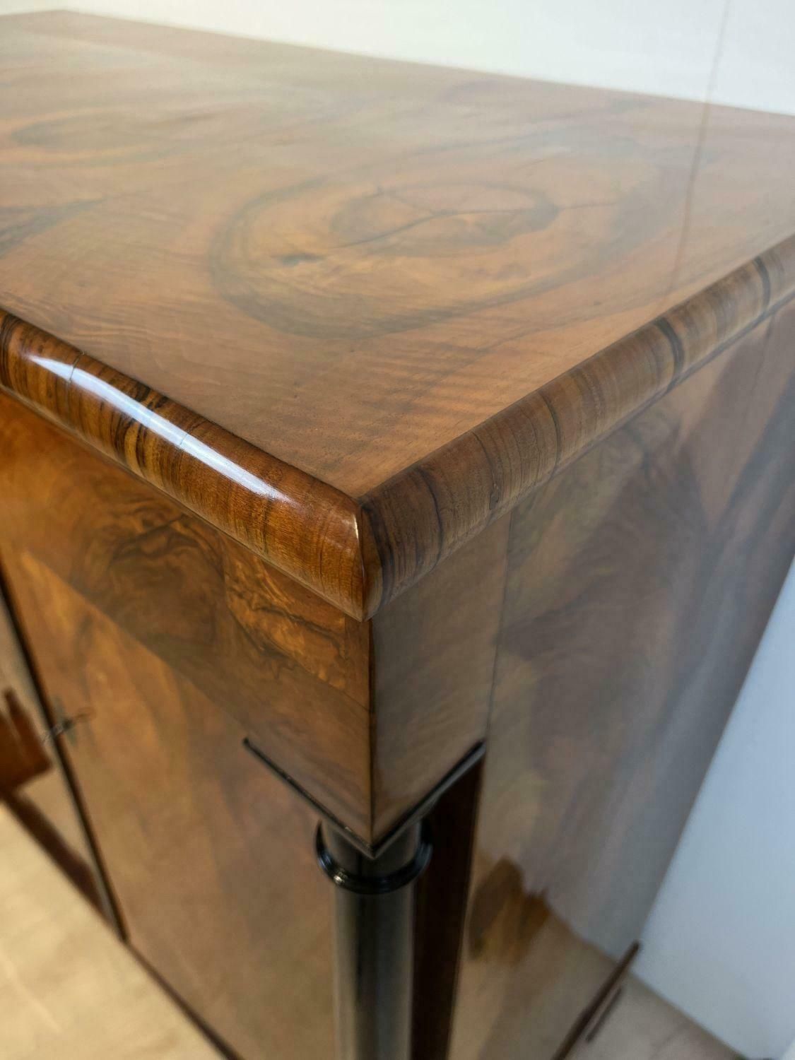 Large Biedermeier Half Cabinet, Walnut And Ebonised, South Germany, Circa 1820 photo buy