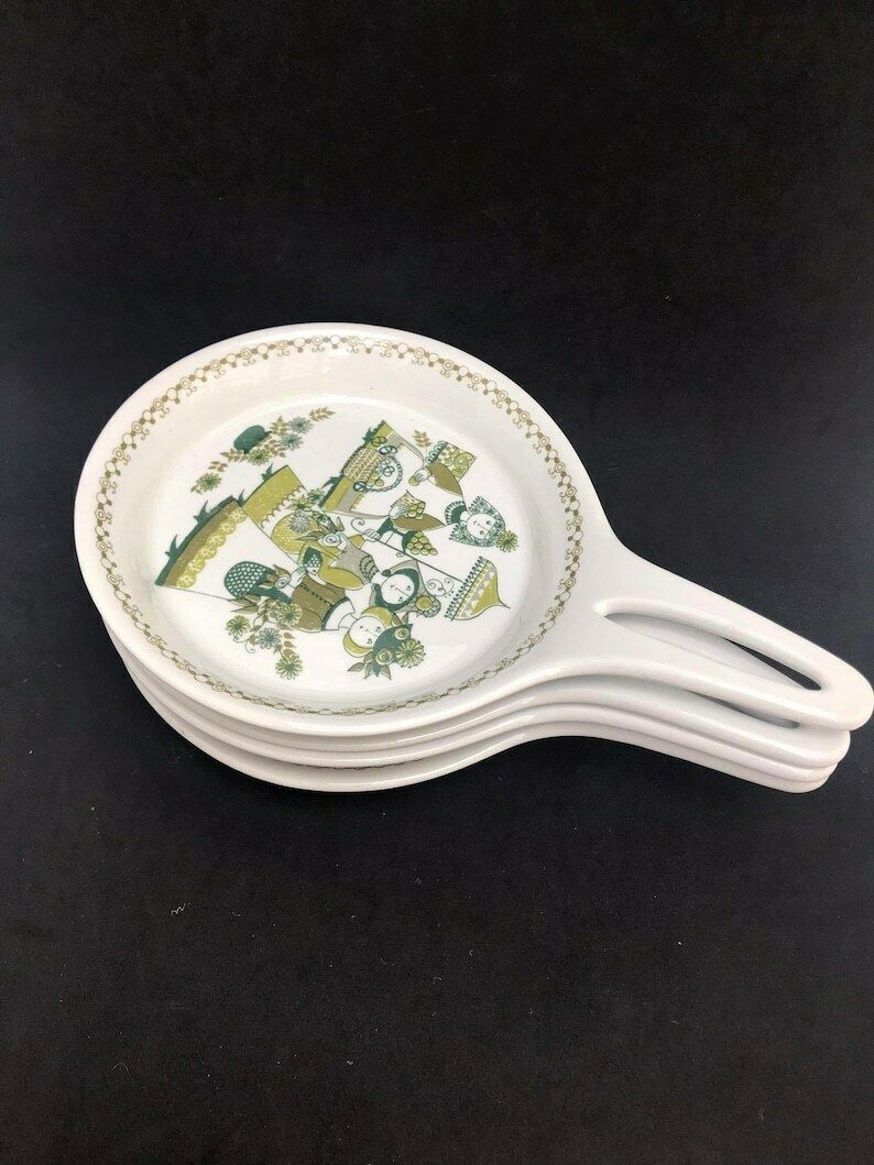 Figgjo Flint 4 Borden Met Handvat Market Turi Scandinavisch Design Fondue Raclette Noors photo vinterior