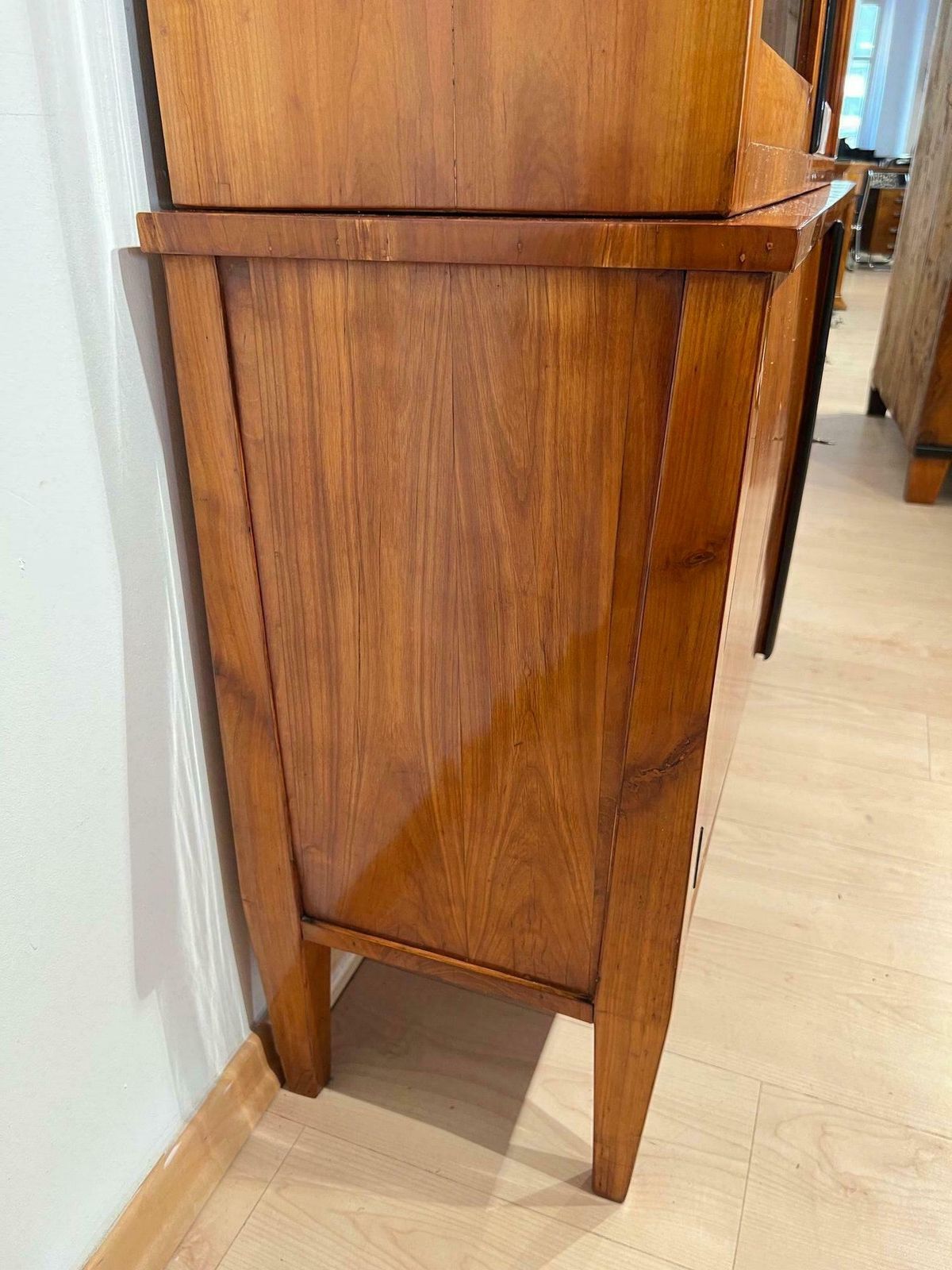 photo furniture Biedermeier Top Showcase Or Vitrine, Cherry Wood, South Germany Circa 1830