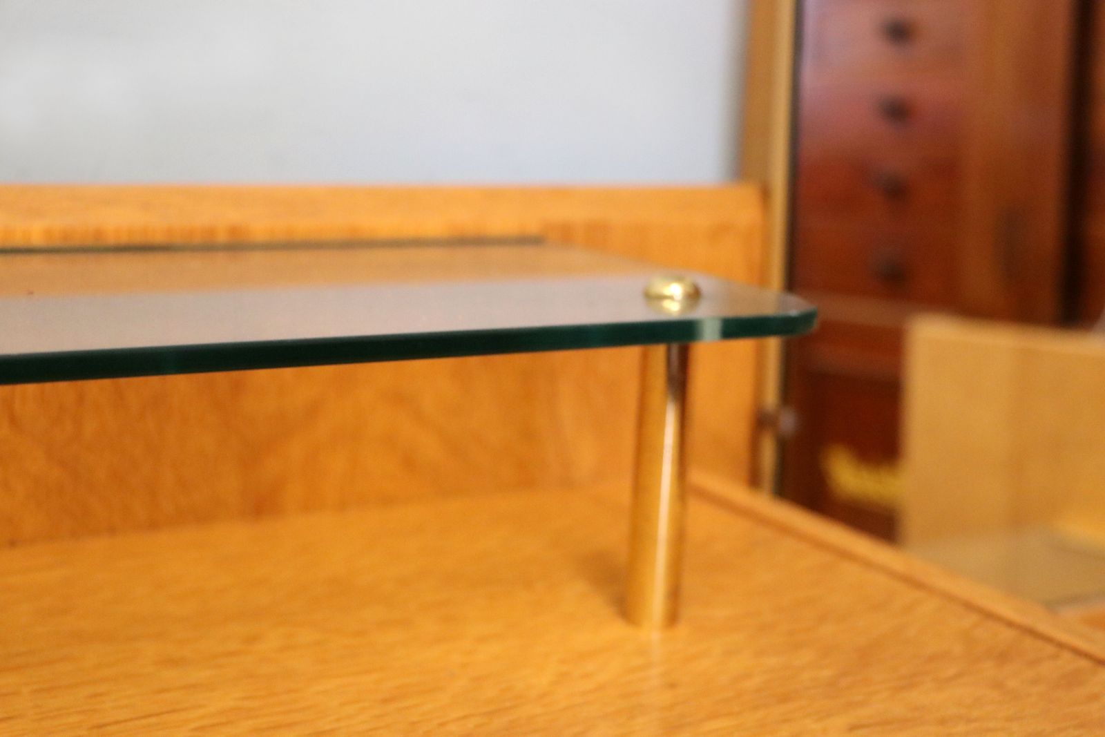 A Lovely & Unusual Light Oak Dressing Table By G Plan. photo vintage