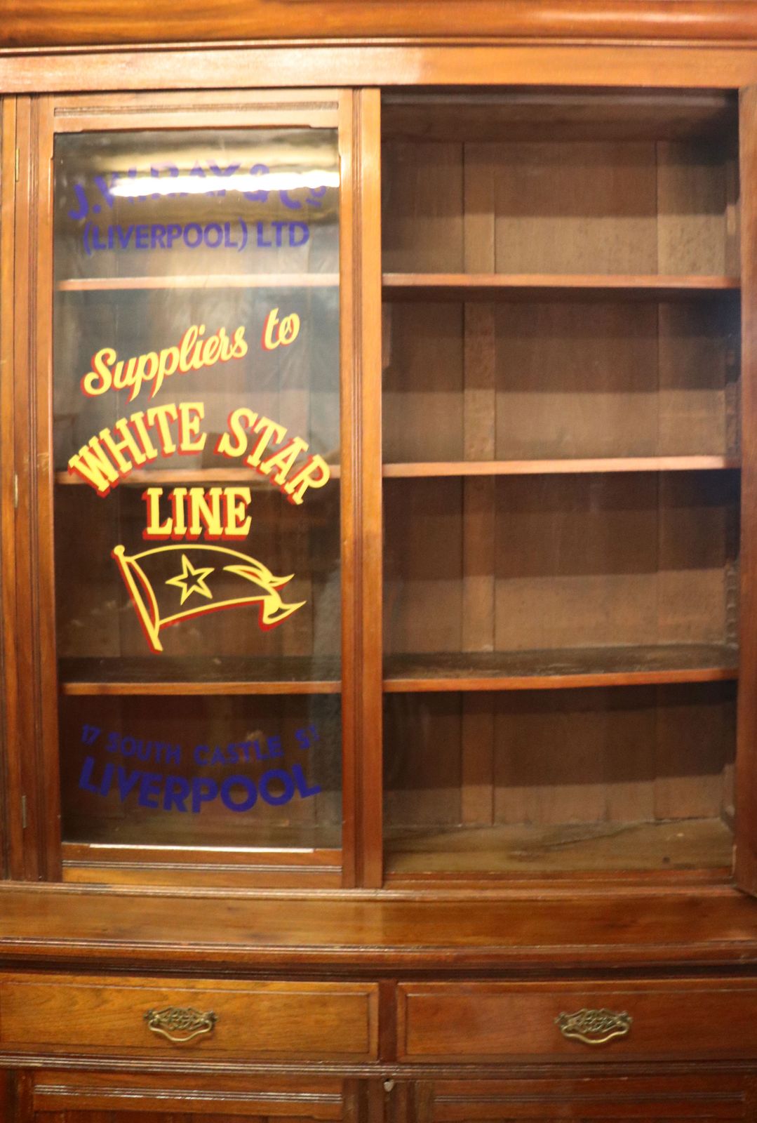 Furniture A Wonderful Late 19th Century American Walnut Bookcase Cabinet photo