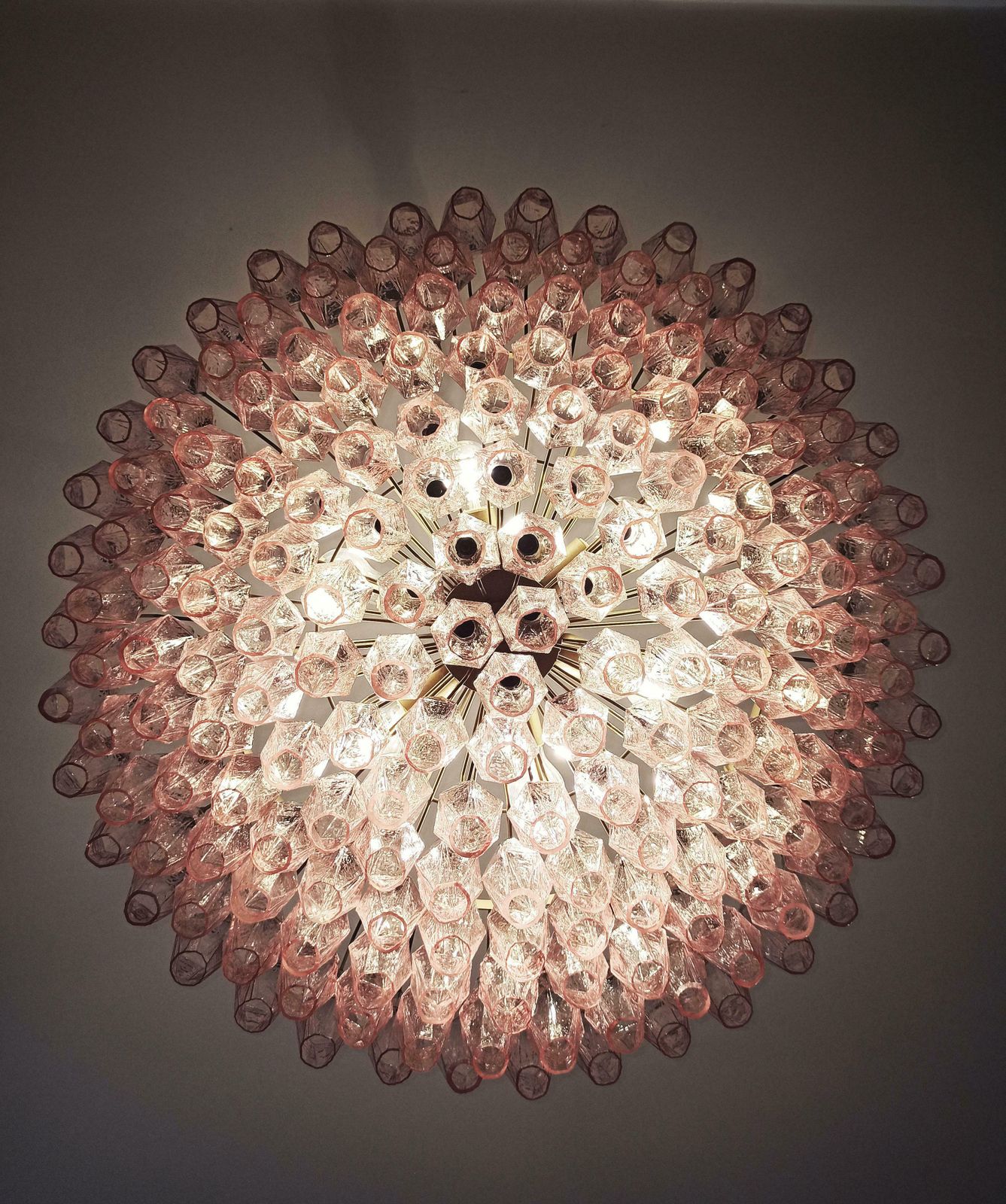 photo vinterior Charming Murano Glass Chandelier   185 Pink Poliedri