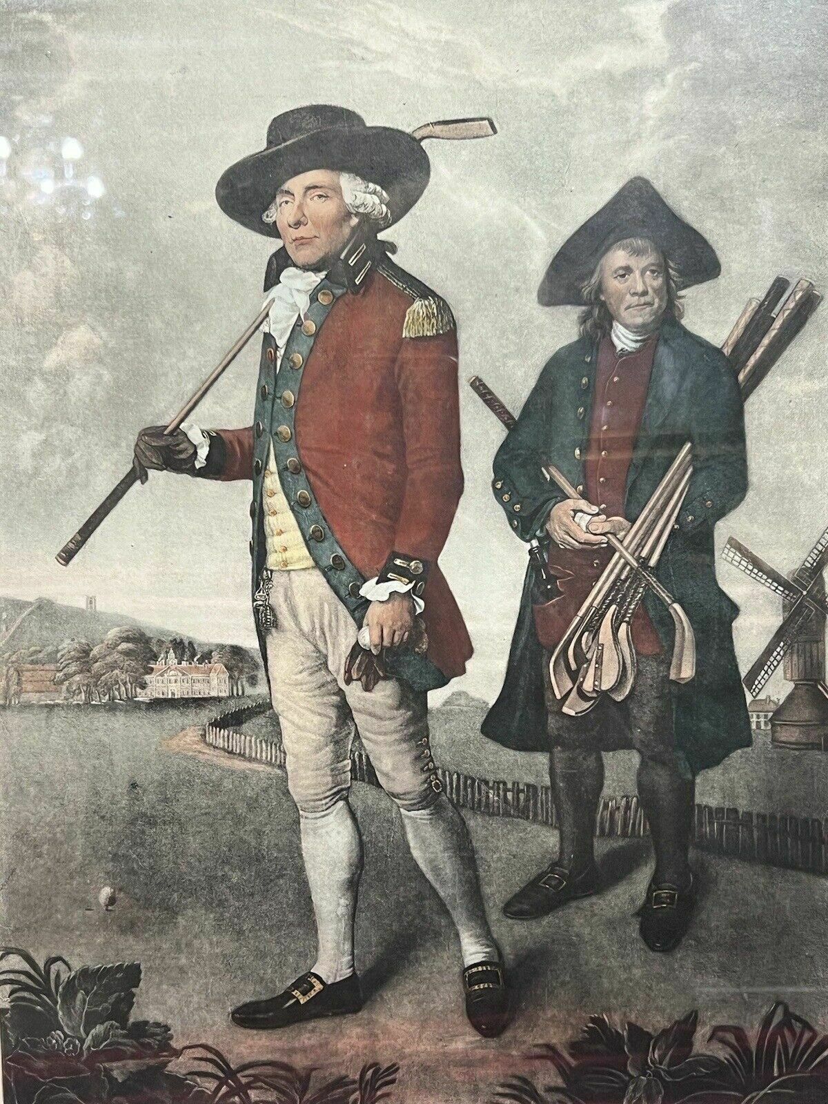 Historic Society Of Golfers Sport Golf Mezzotint After Lemuel Francis Abbott
