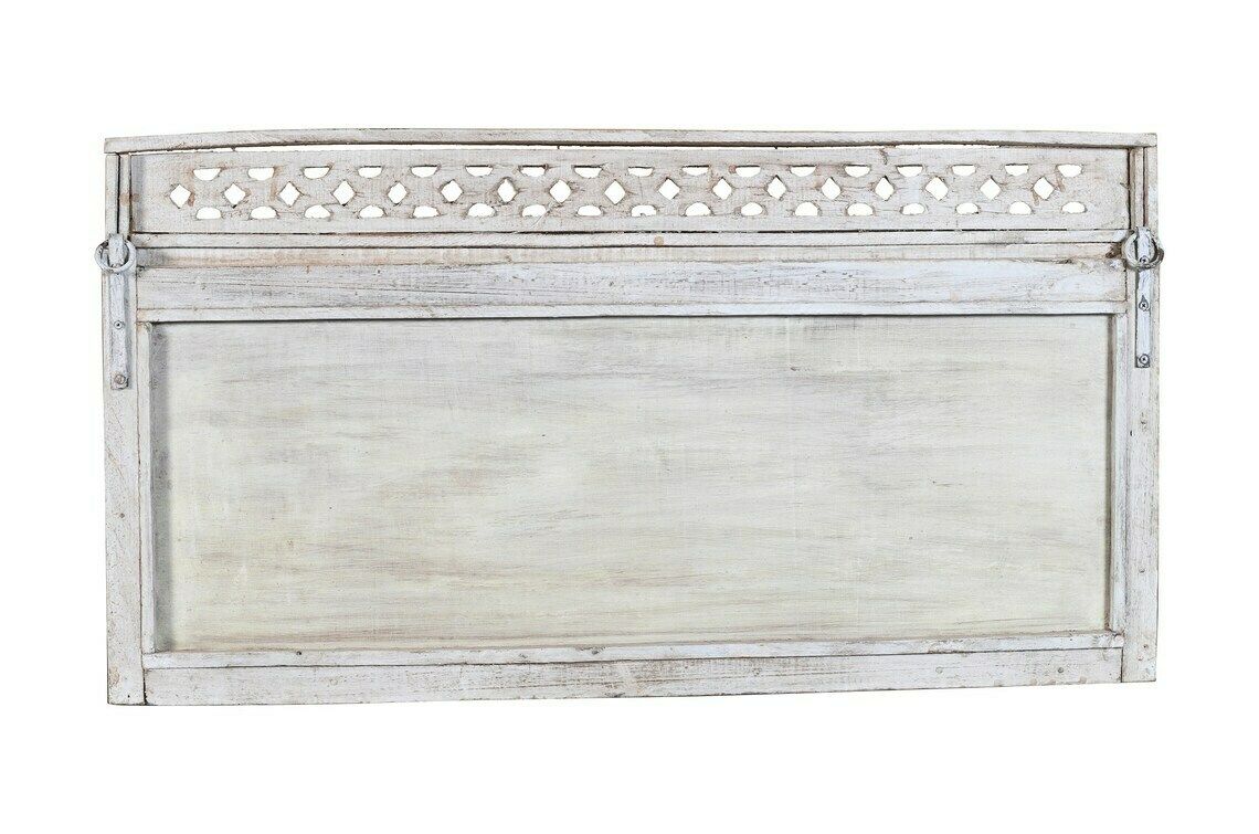 Antique Indian Teak Wood Moghul Style Mirror photo furniture