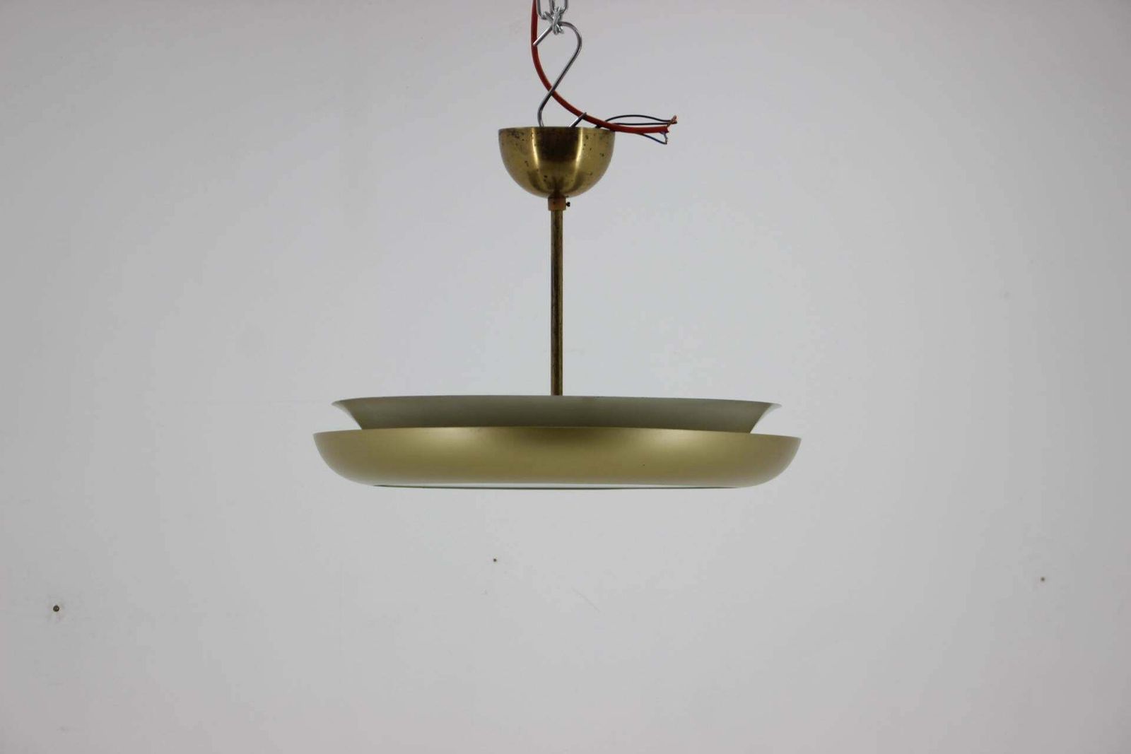 1930s Bauhaus "Ufo" Chandelier By Josef Hurka, Czechoslovakia photo 597.0