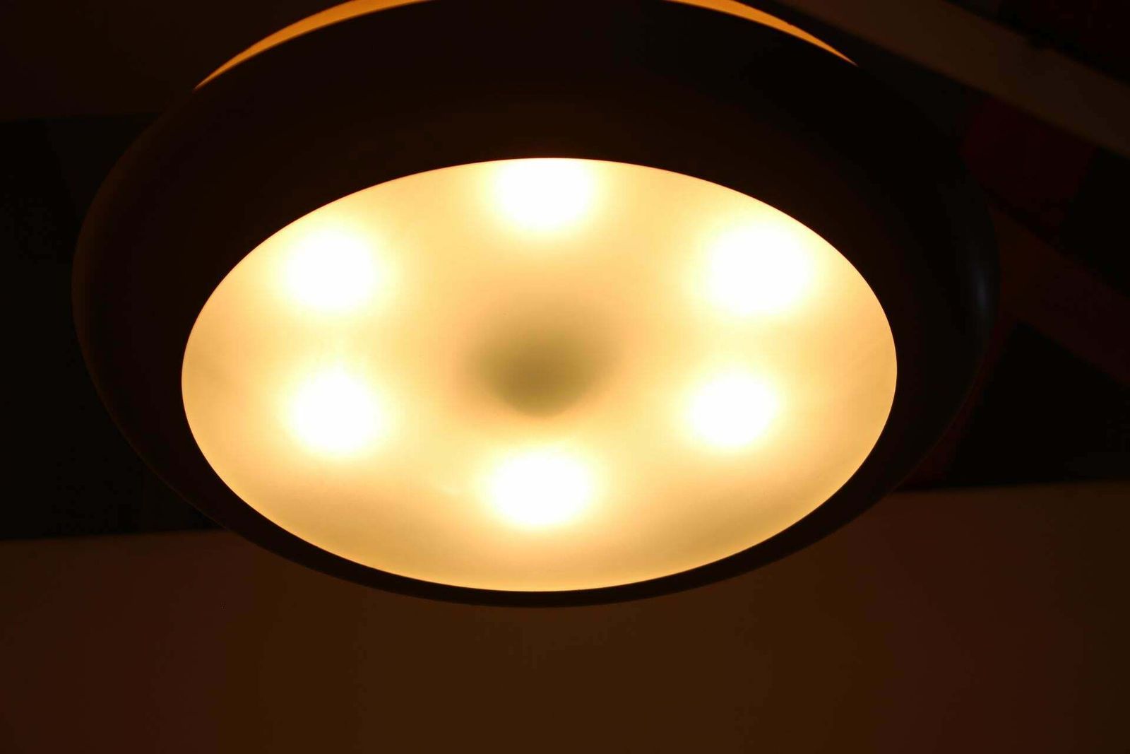 1930s Bauhaus "Ufo" Chandelier By Josef Hurka, Czechoslovakia photo vintage