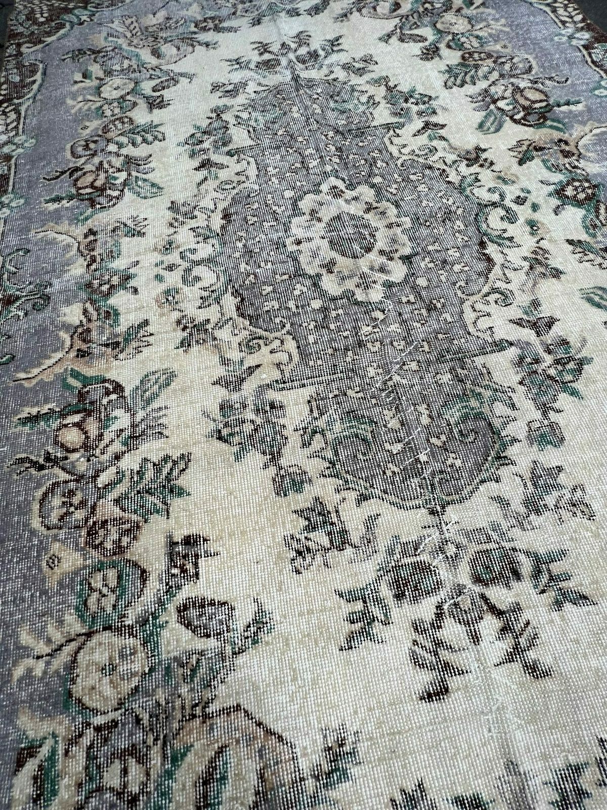 Beige Brown Vintage Yuruk Rug 265 X 170 Cm, 1960's