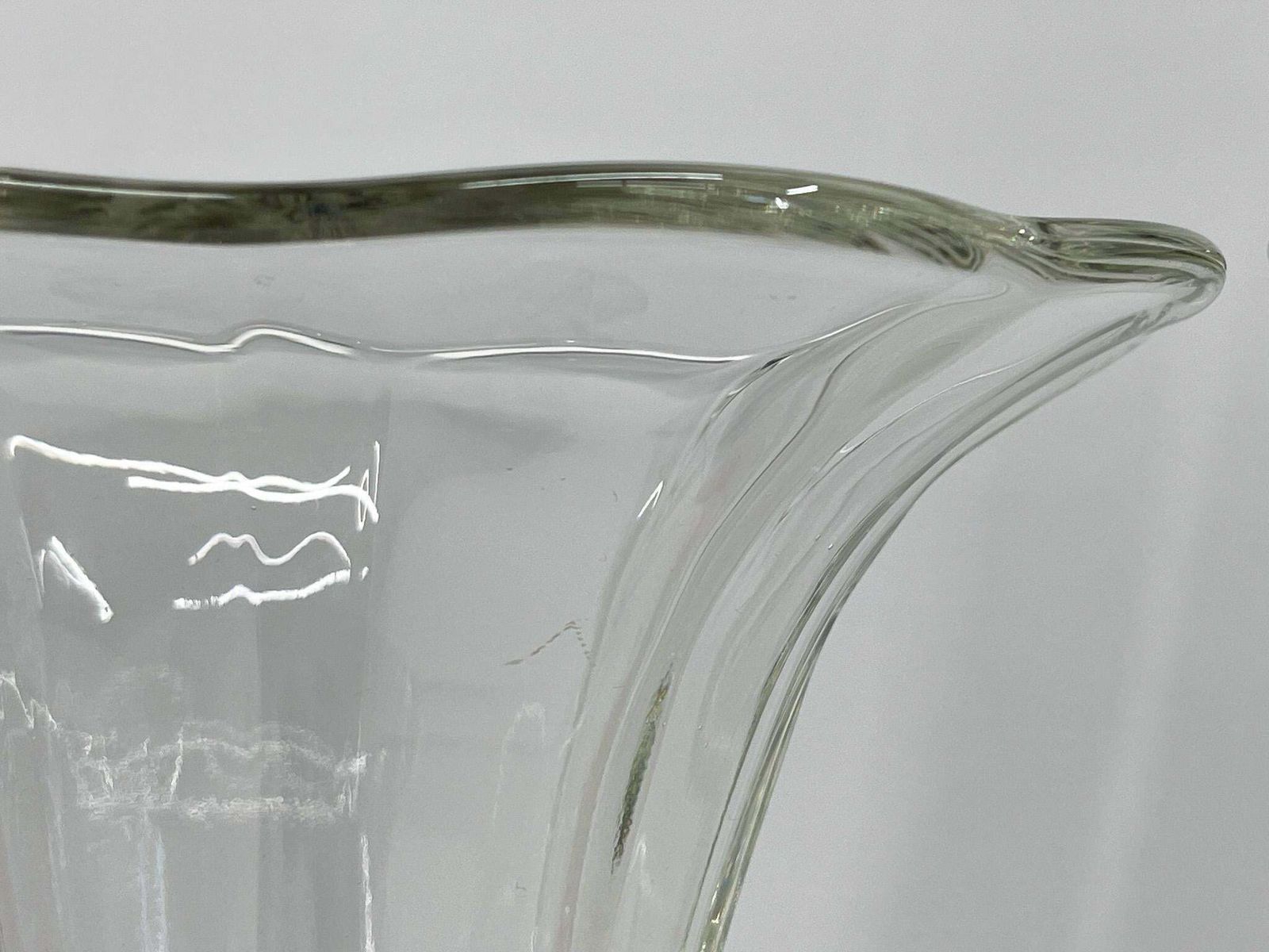Set Of Two Art Deco Dove Birds Glass Vases By Josef Feigl, 1930s photo vintage