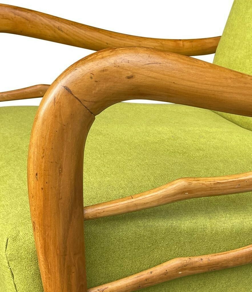 Furniture A Wonderful Pair Of 1950s Italian Cherrywood Chairs By Paolo Buffa photo