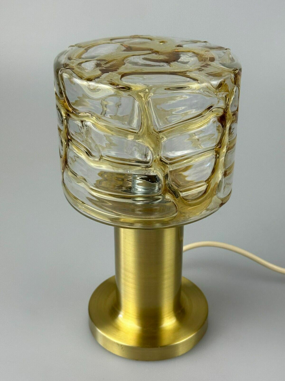 60s 70s Table Lamp Bedside Lamp Brass Doria Leuchten Germany Design photo for sale