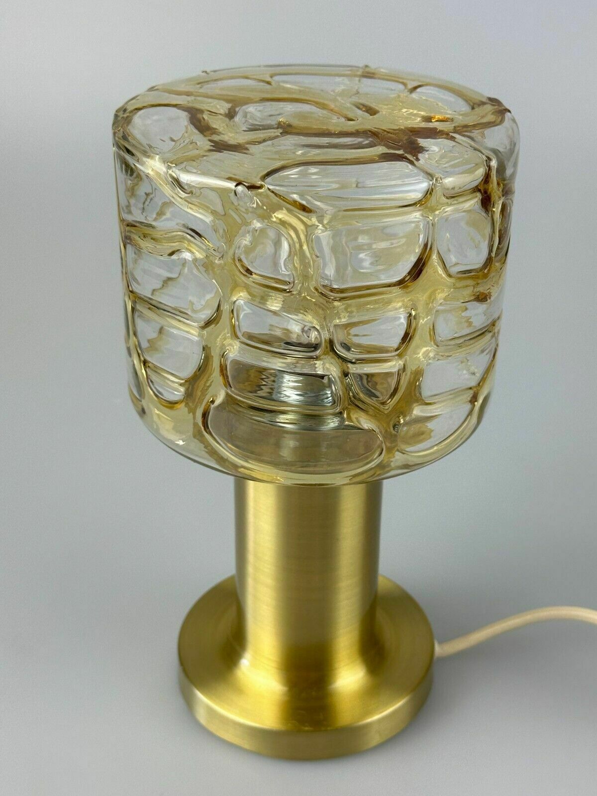 60s 70s Table Lamp Bedside Lamp Brass Doria Leuchten Germany Design photo vintage