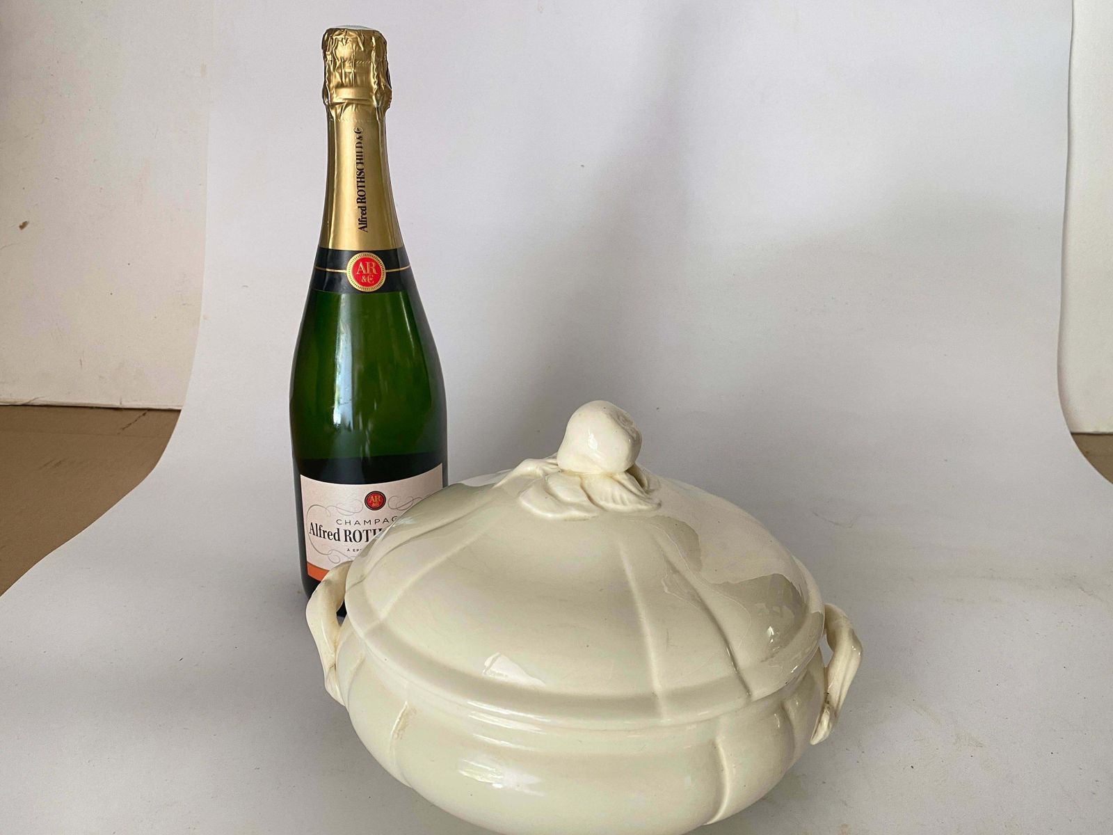 Ironstone Bowl Or Vide Poche White Colour Circa 19th Century France Sarreguemines photo 370.0