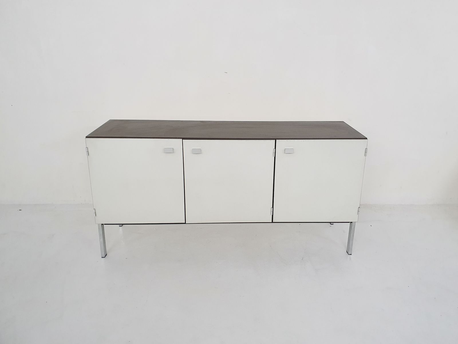 Pierre Guariche For Meurop Credenza In Vinyl, France 1960's photo for sale